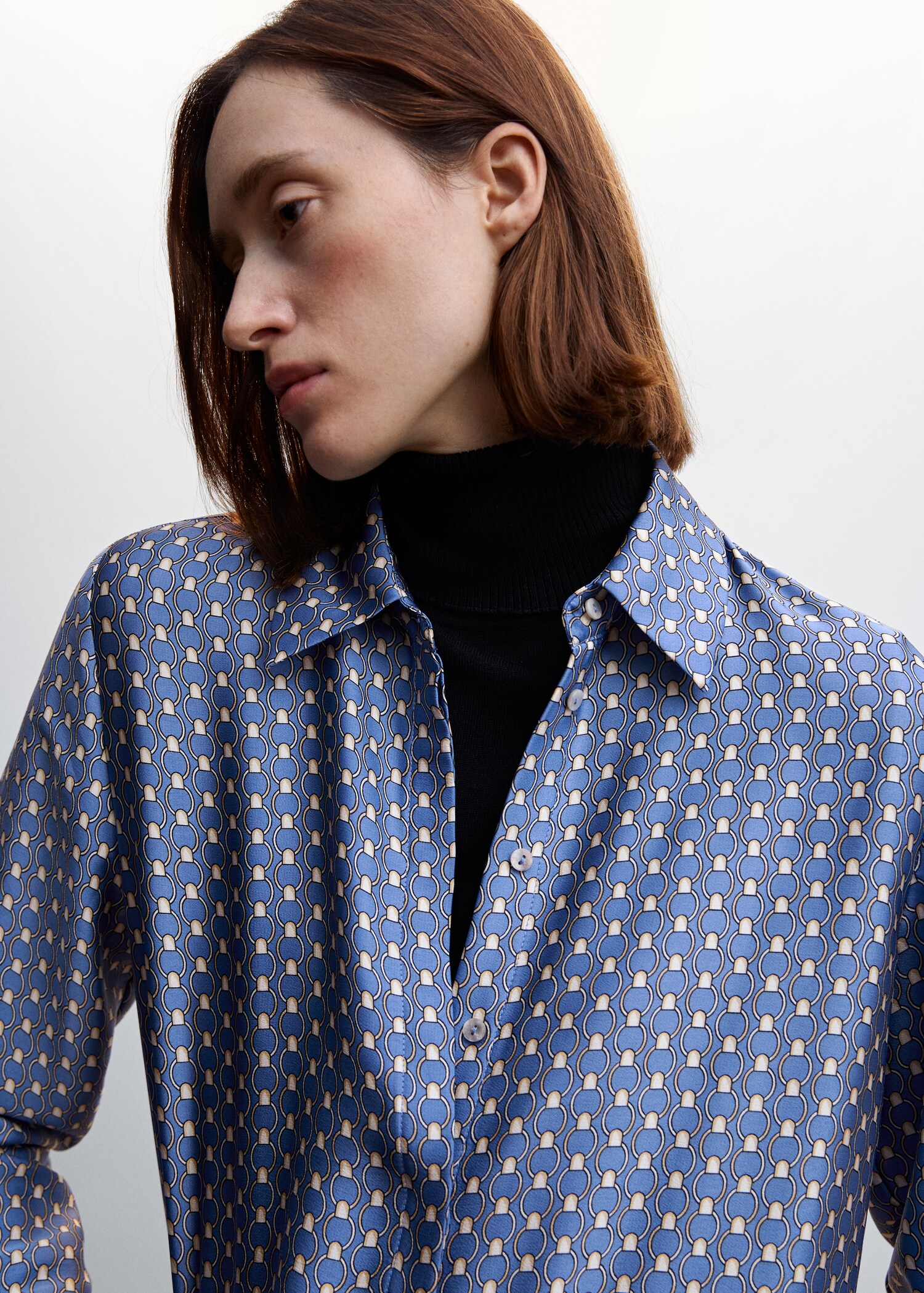 Soepelvallende satijnen blouse - Detail van het artikel 6