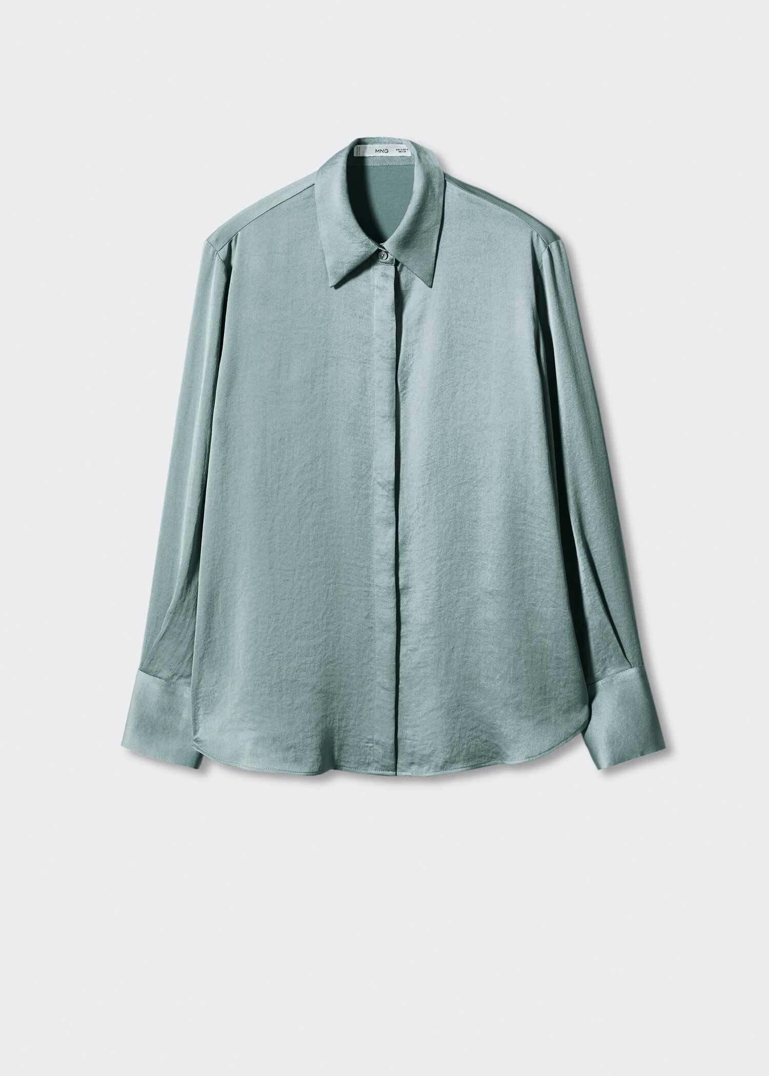 Soepelvallende satijnen blouse - Artikel zonder model