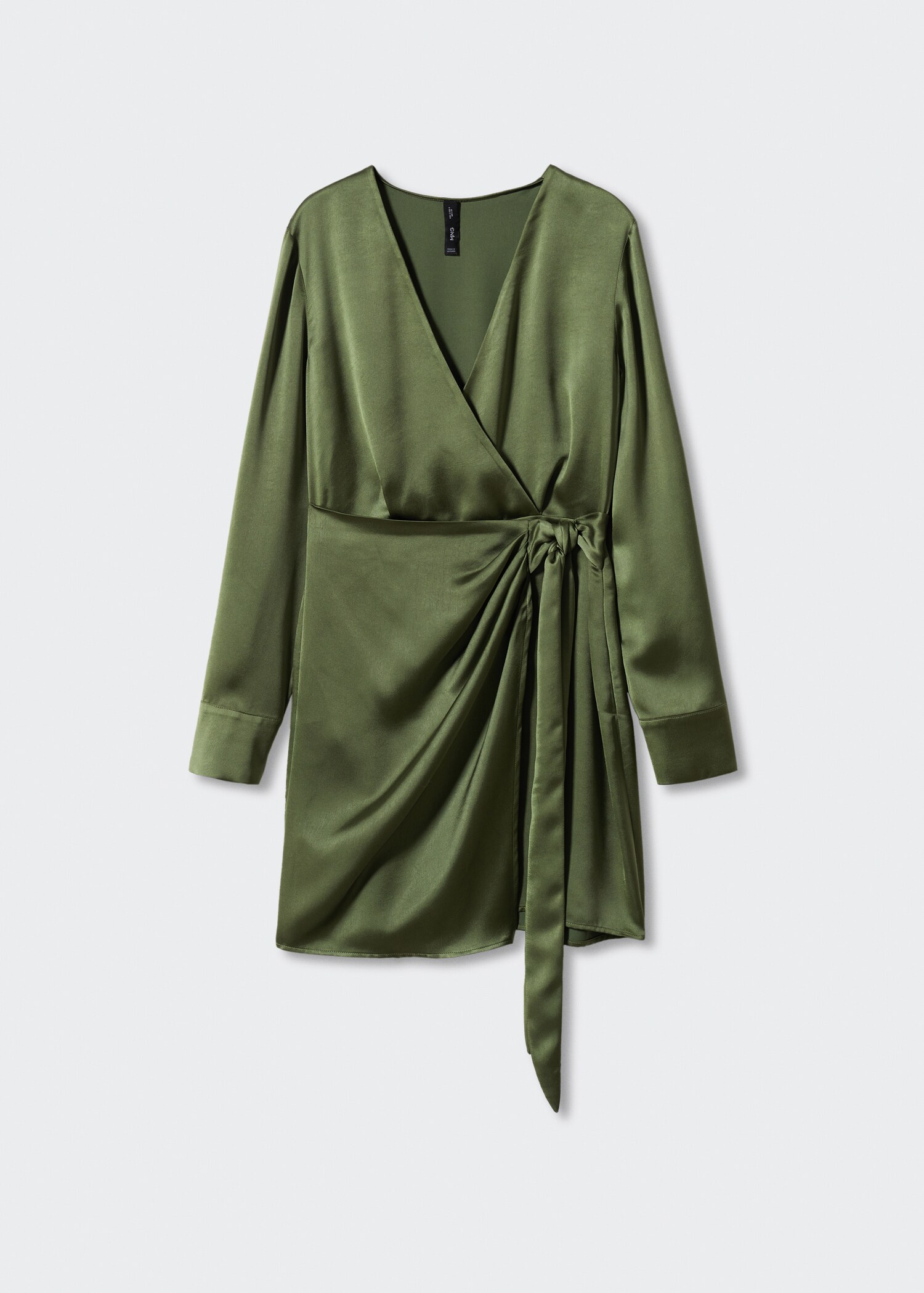 Satin tie dress - Article without model