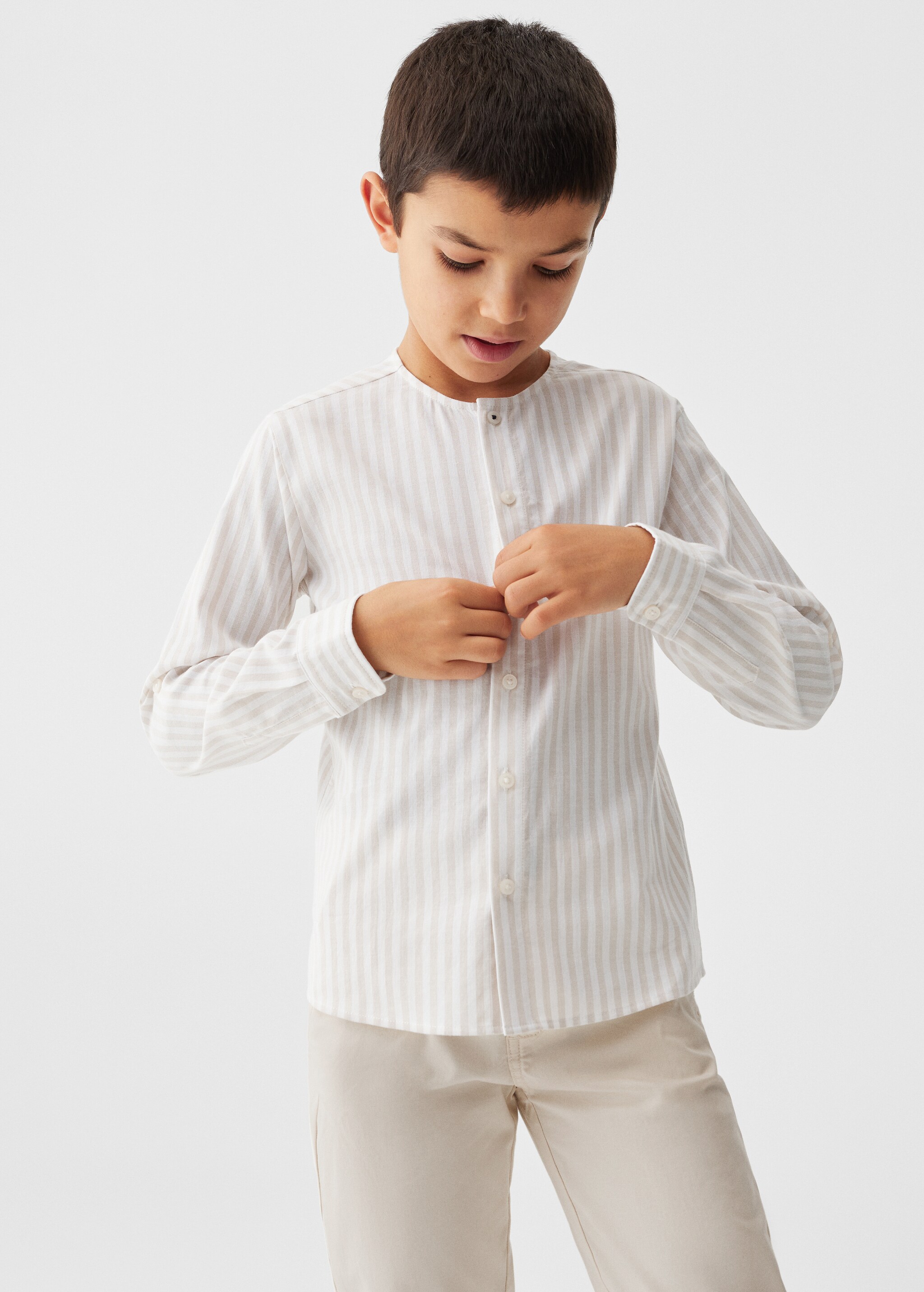 Striped cotton shirt - Medium plane