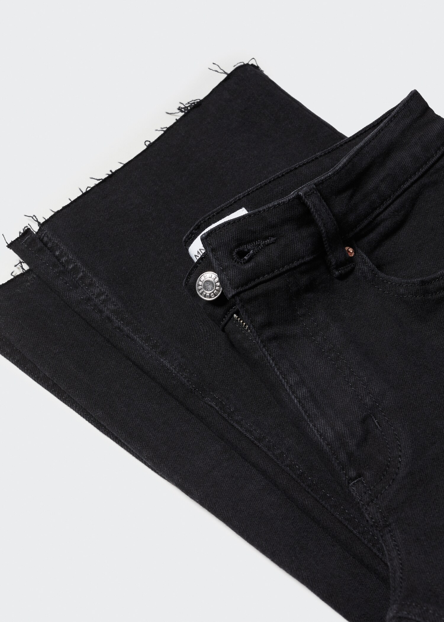 Medium-rise straight jeans with slits - Details of the article 8