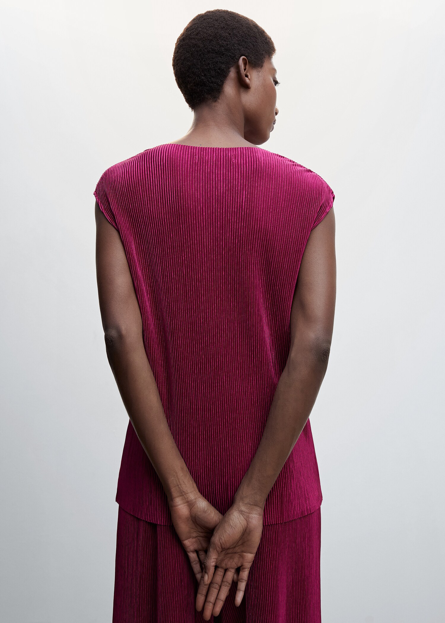 Pleated strap top - Details of the article 1