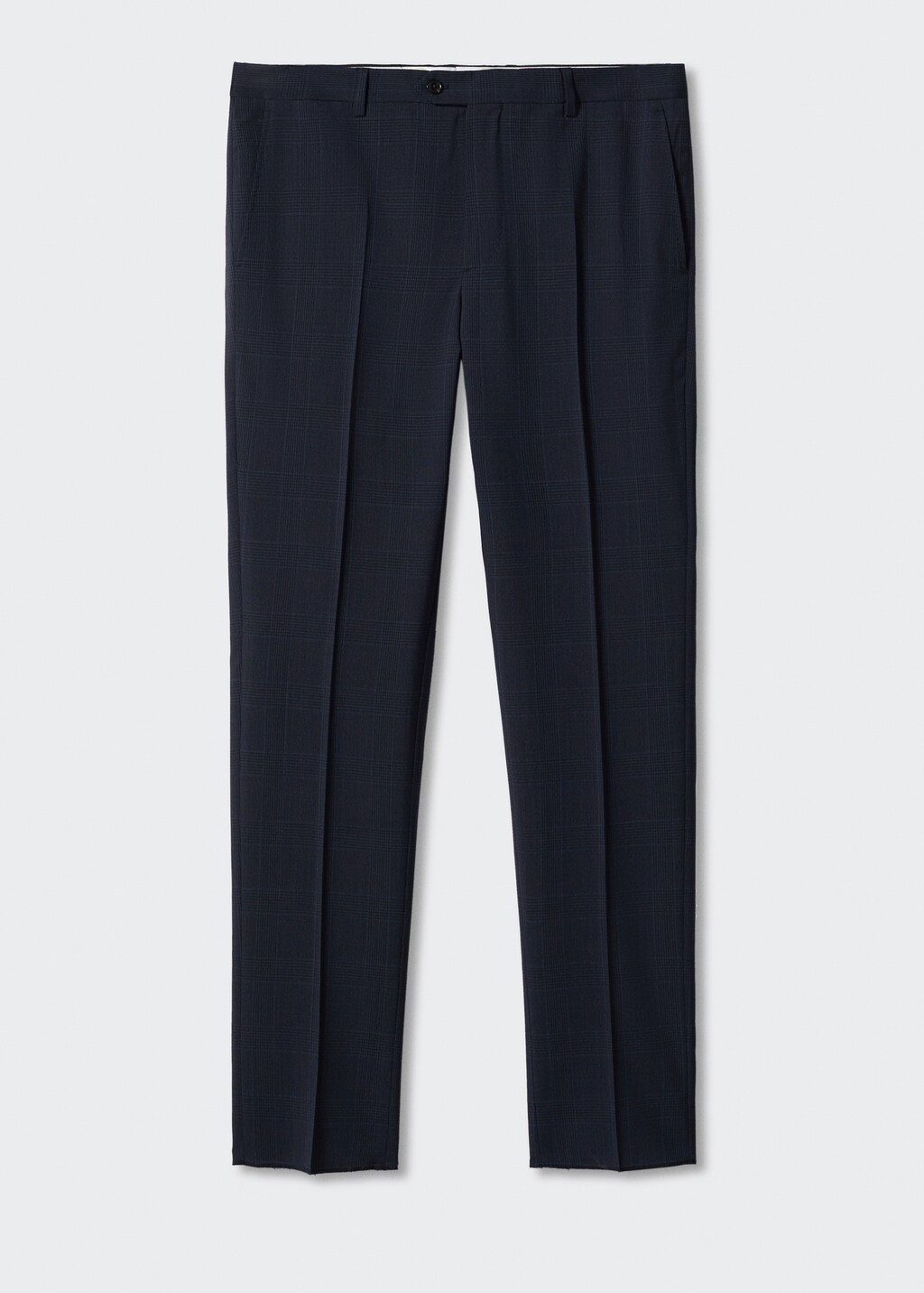 Mid Grey Wide Leg Straight Pants in Wool Cashmere