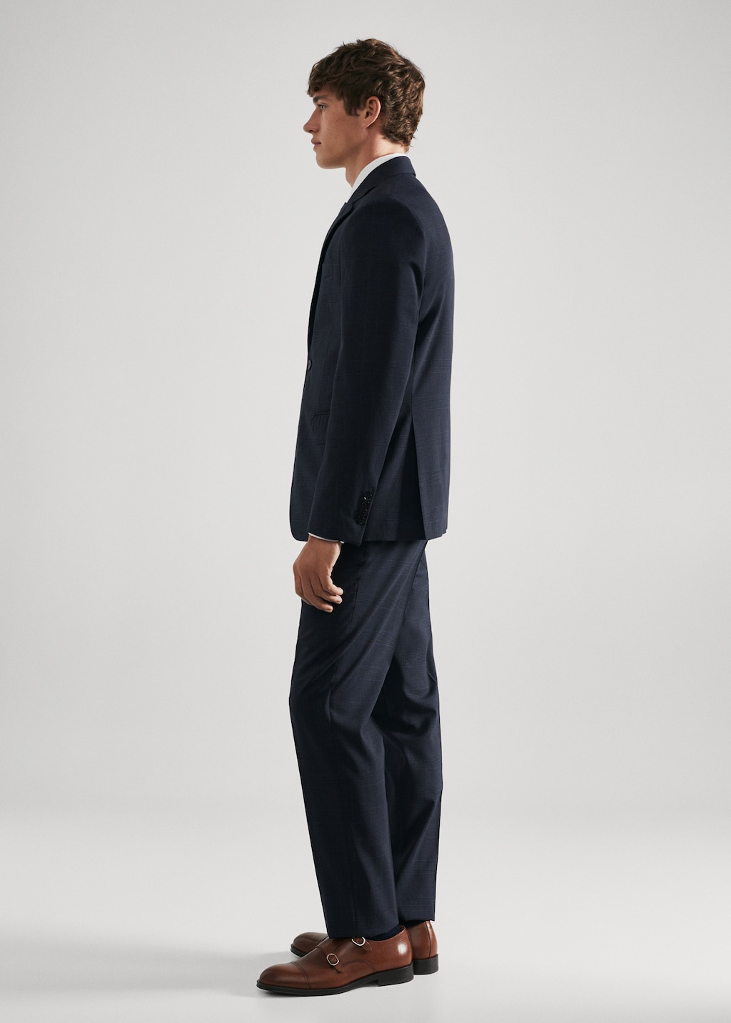 Slim fit virgin wool suit pants - Men | MANGO OUTLET USA