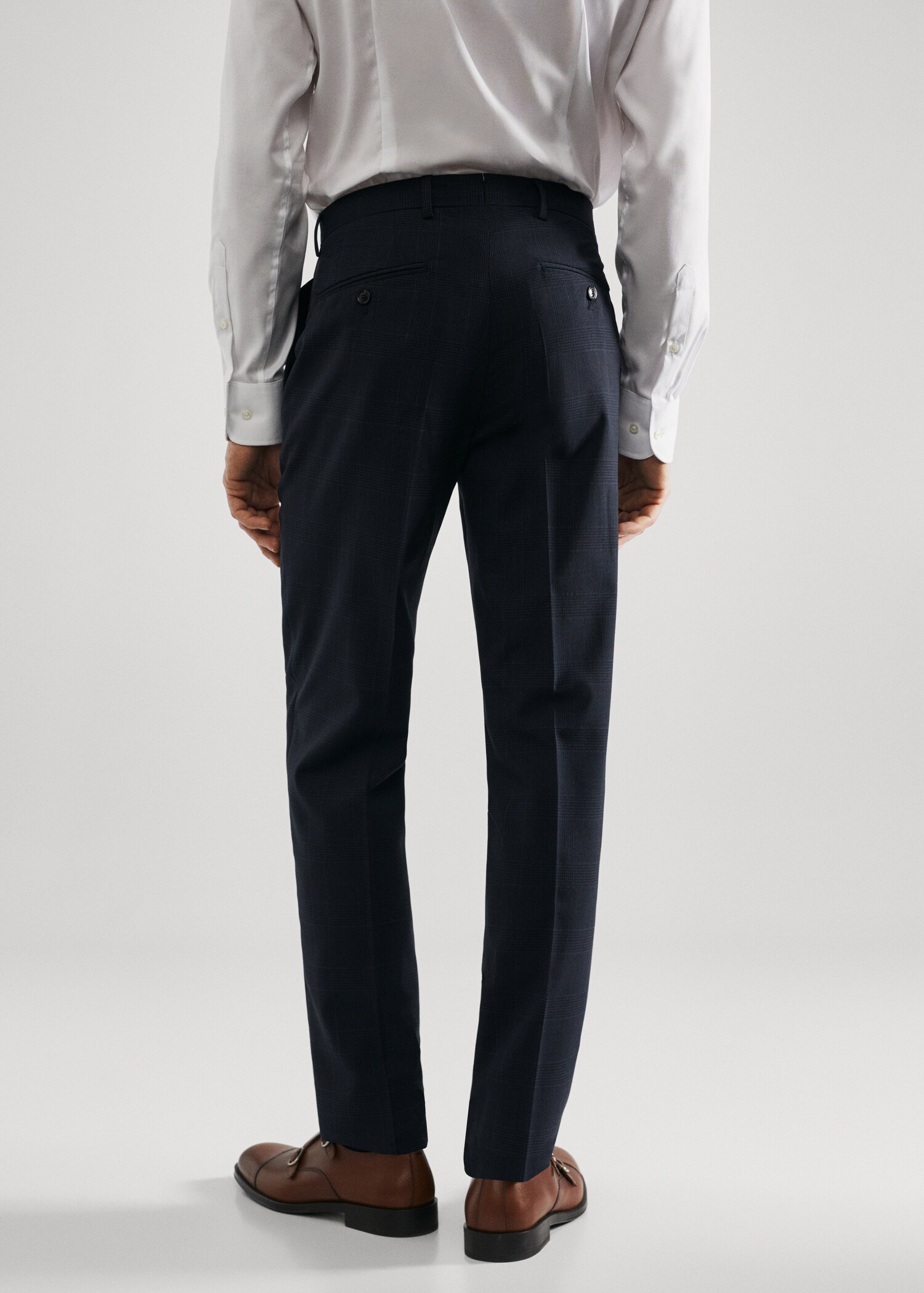 Pantalón traje slim fit lana virgen - Reverso del artículo