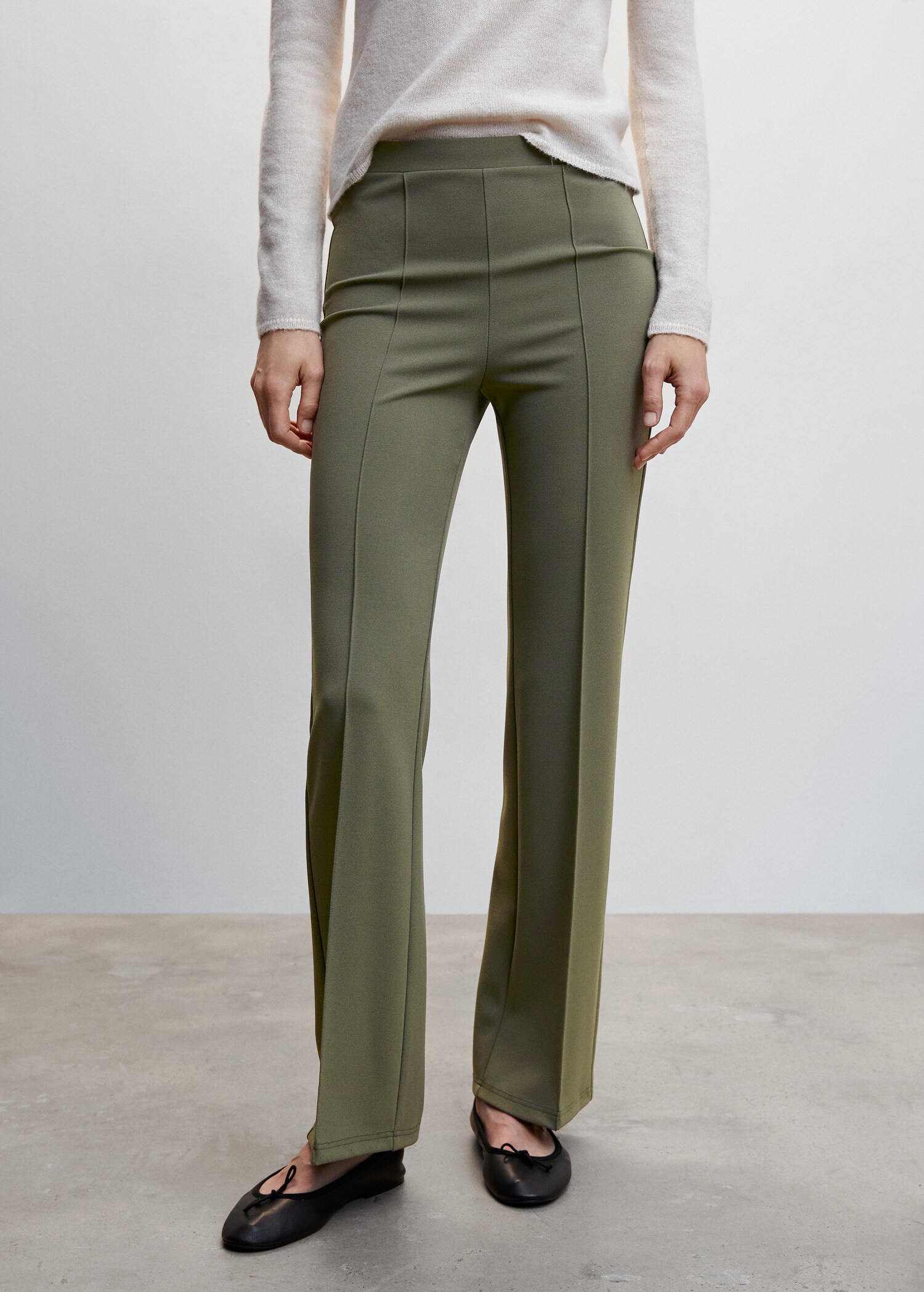 Pantalon droit coutures - Plan moyen