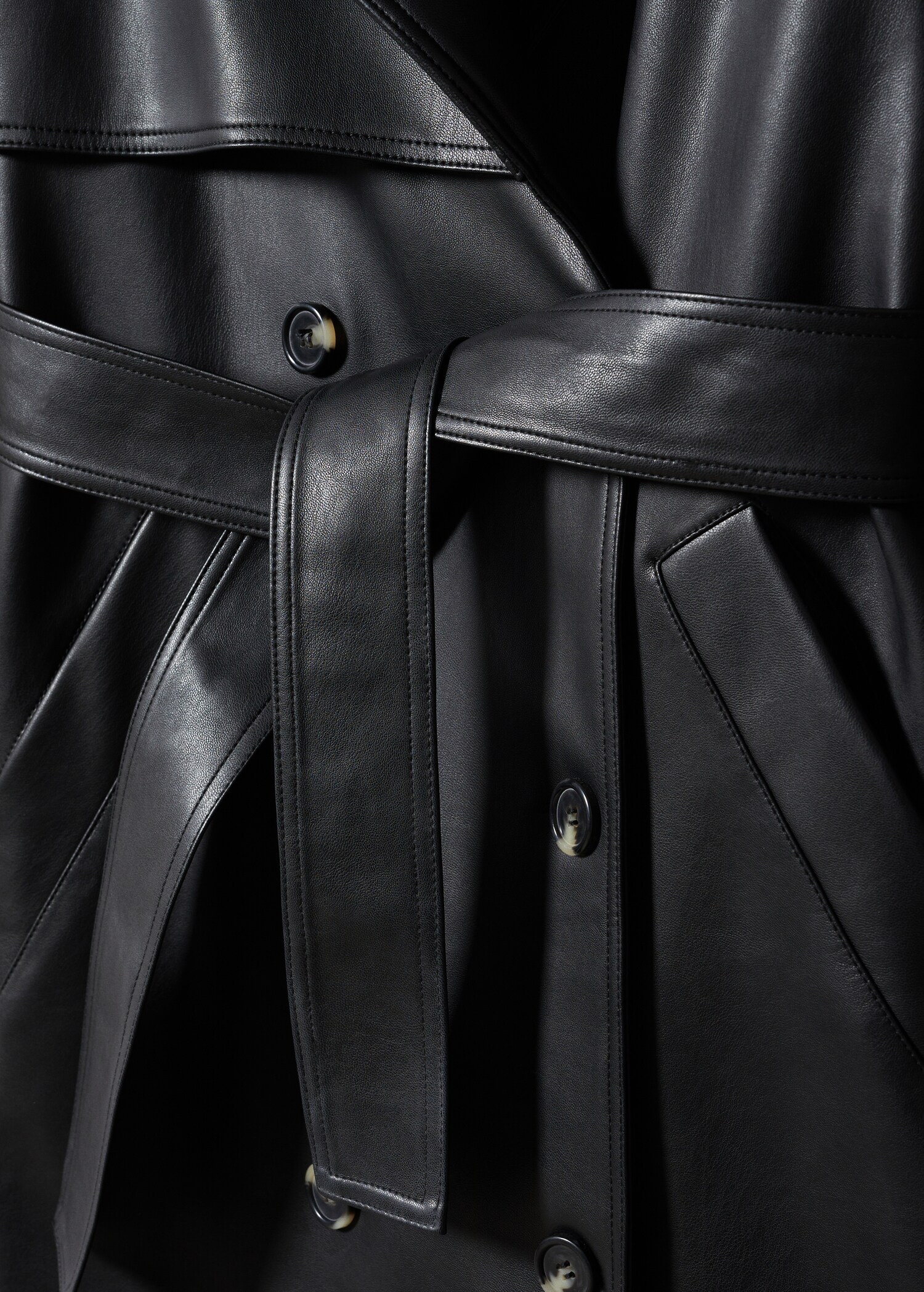 Oversized trenchcoat van imitatieleer - Detail van het artikel 8