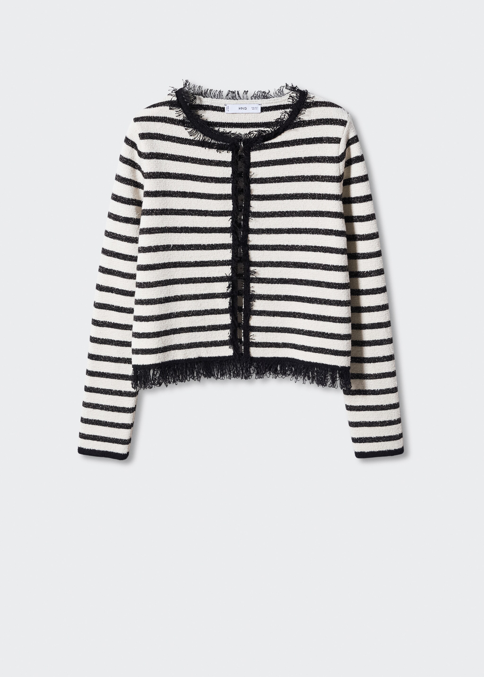 Frayed striped cardigan - Article without model