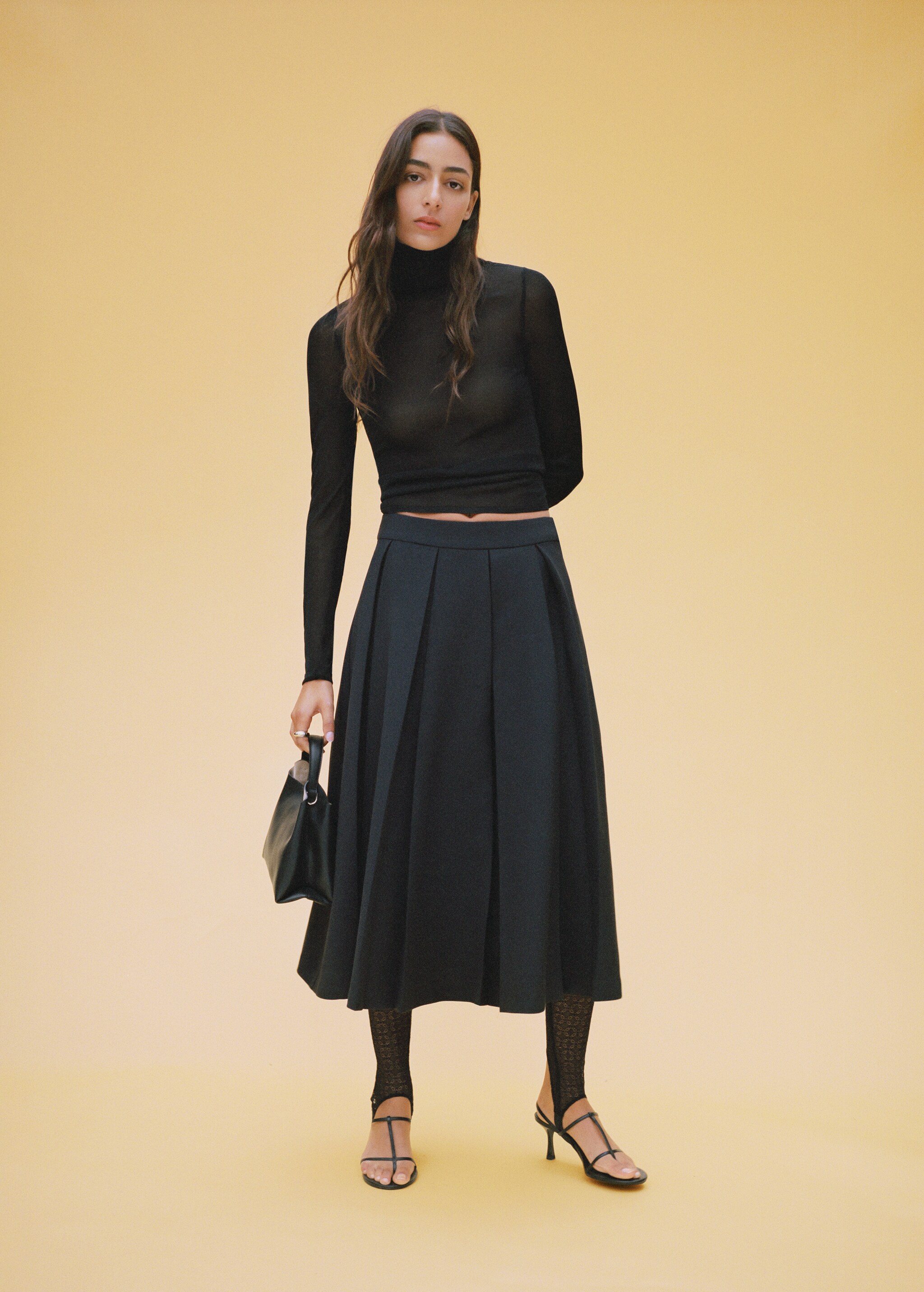 Pleated midi skirt - Details of the article 6