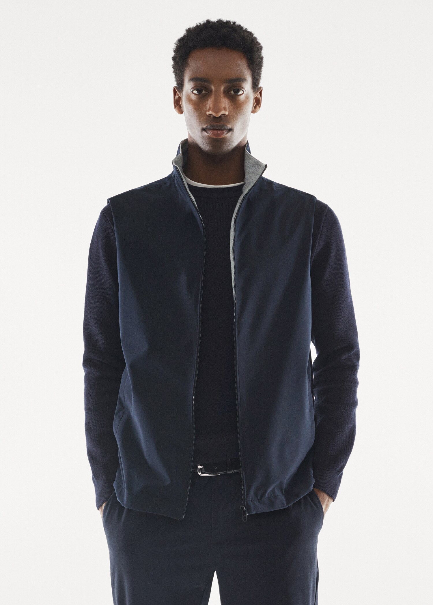 Waterafstotende bodywarmer - Middenvlak