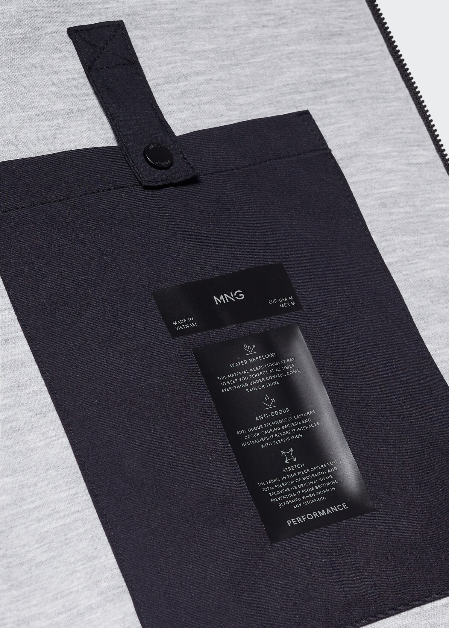 Waterafstotende bodywarmer - Detail van het artikel 8