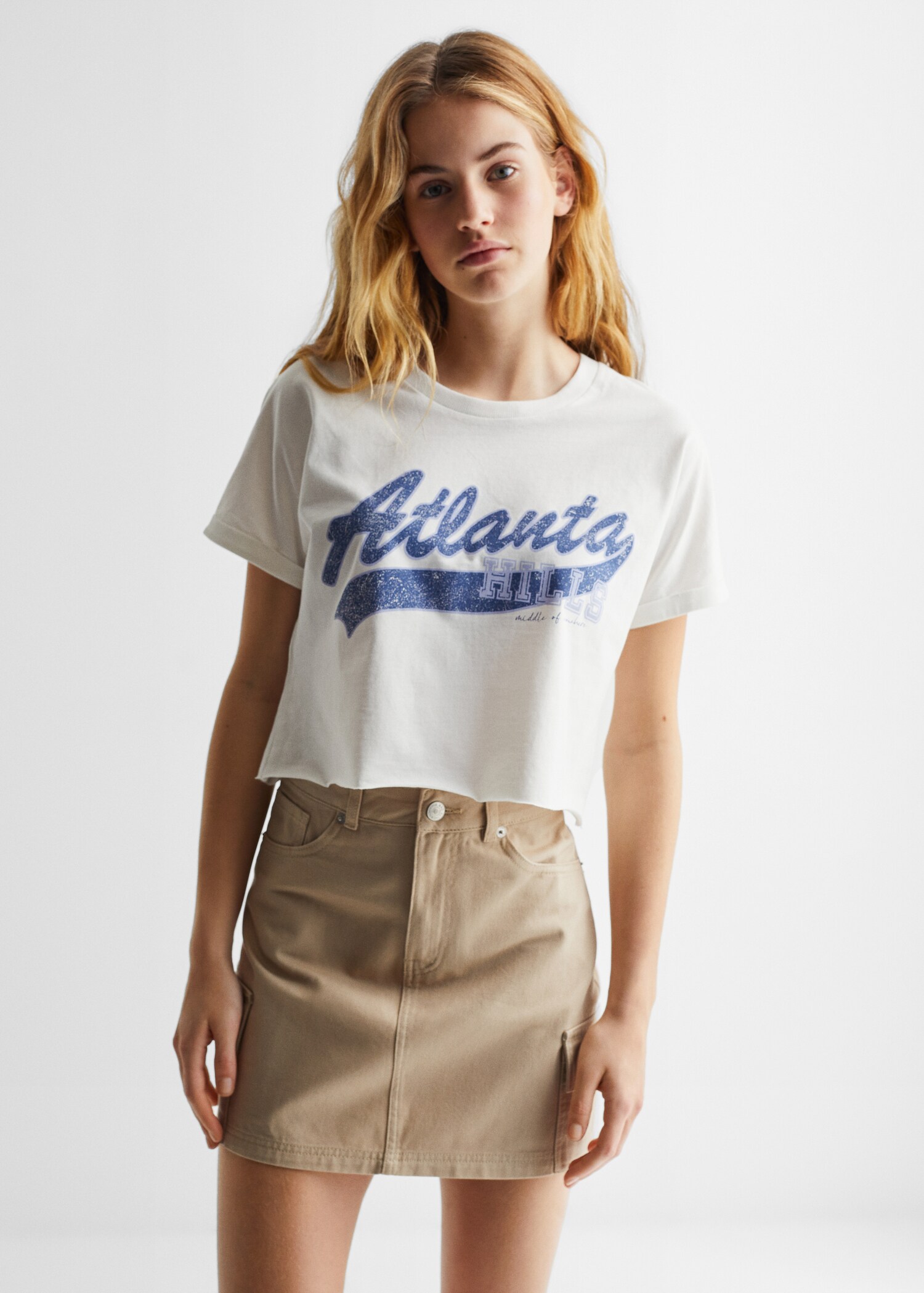 Camiseta estampada algodón - Plano medio
