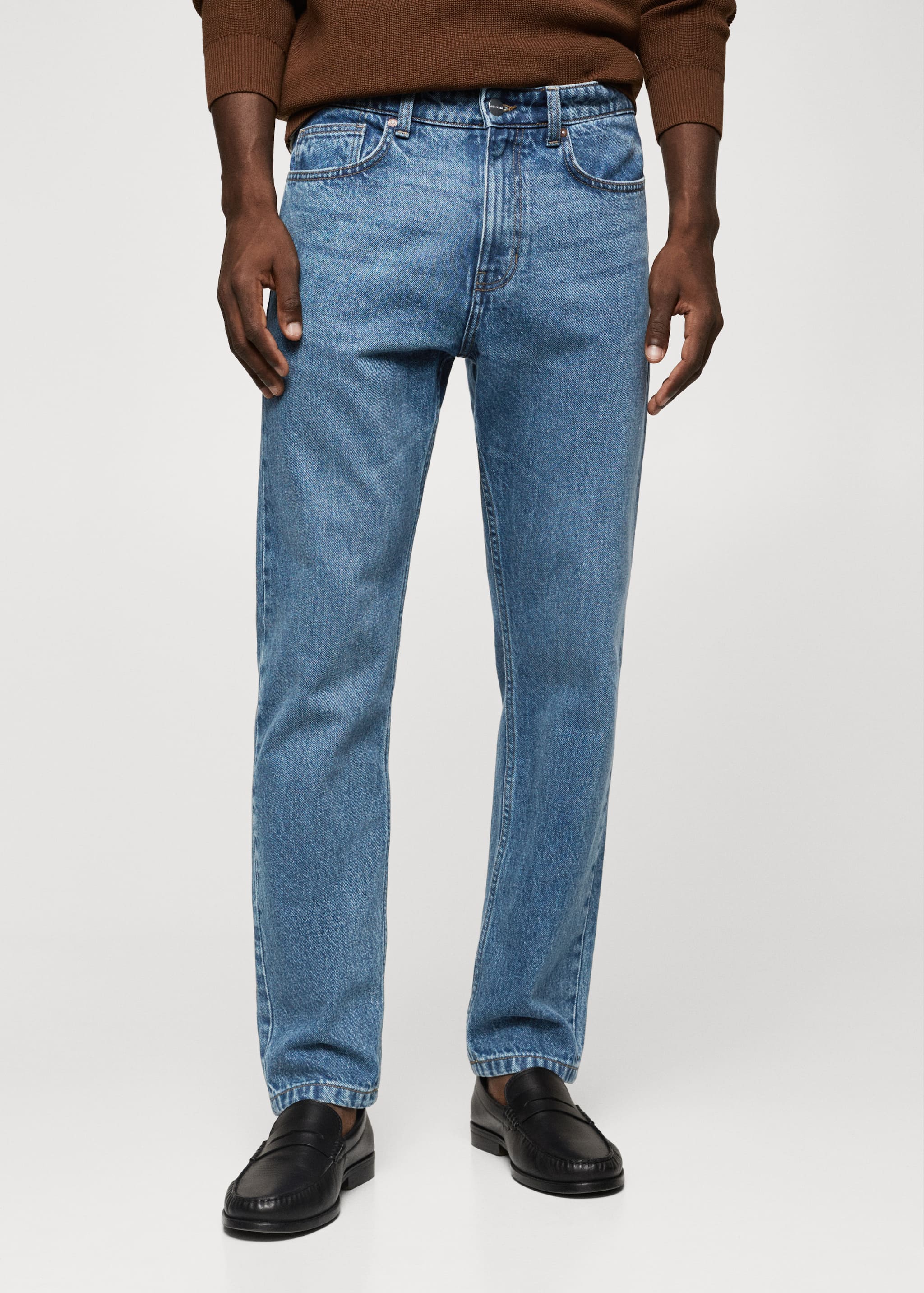 Jeans Bob straight-fit - Bild av mittparti