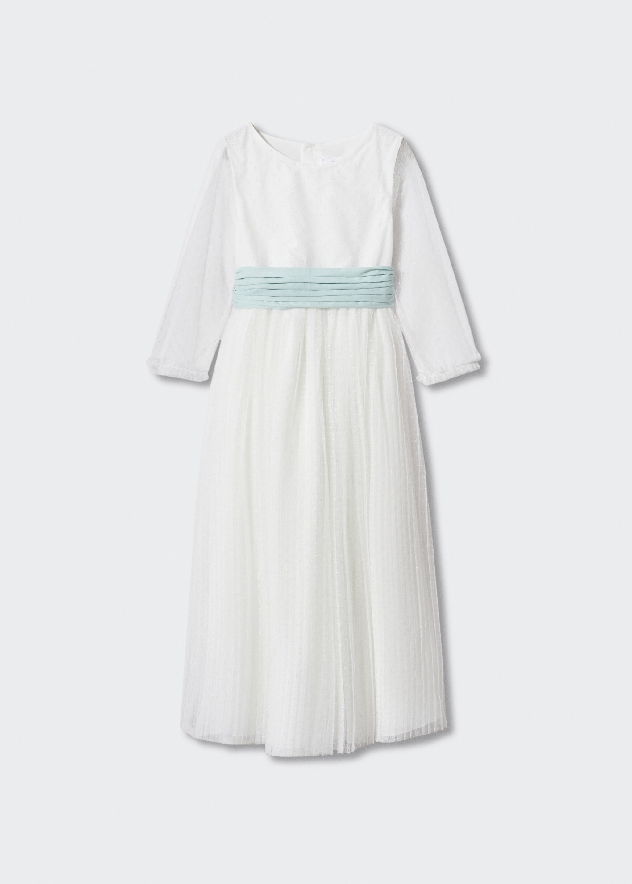 Plumetis-Kleid mit Schleife - Artikel ohne Model