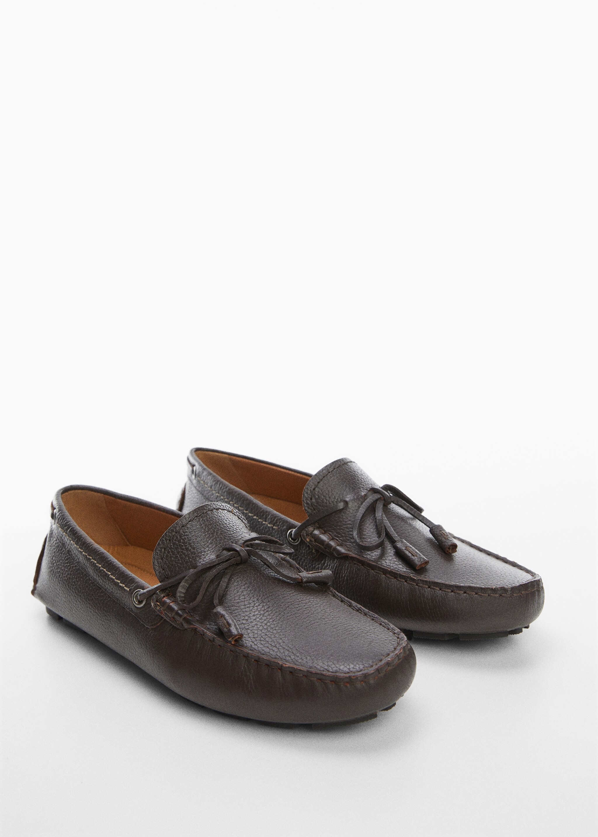 Leather loafers with tassels - Medium plane