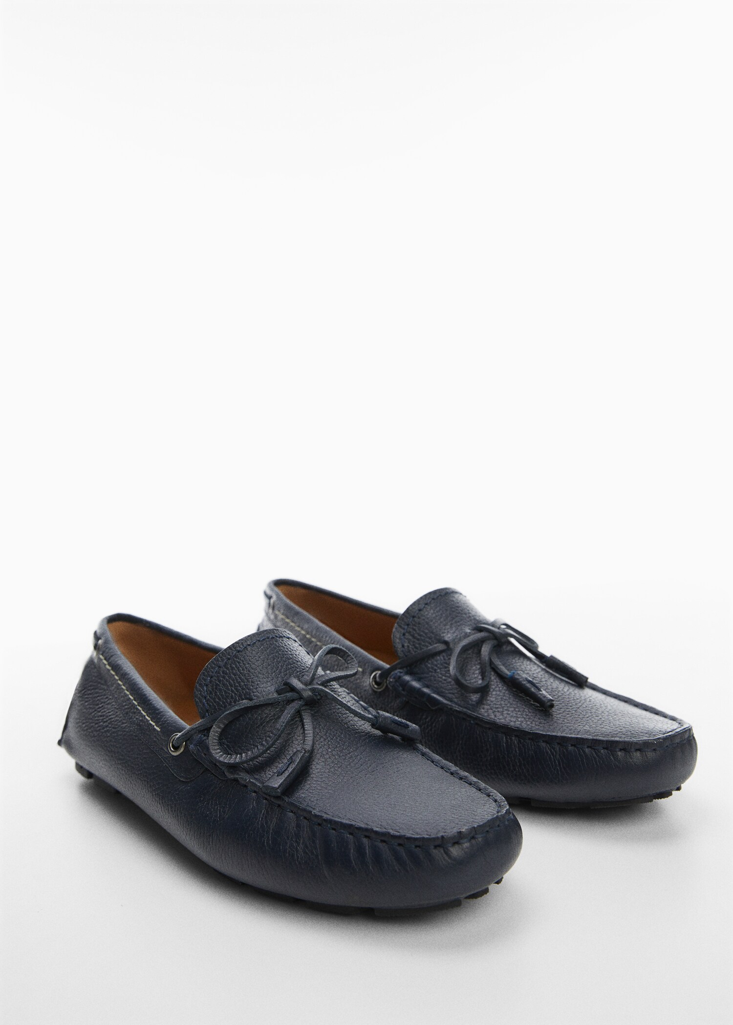 Leather loafers with tassels - Medium plane