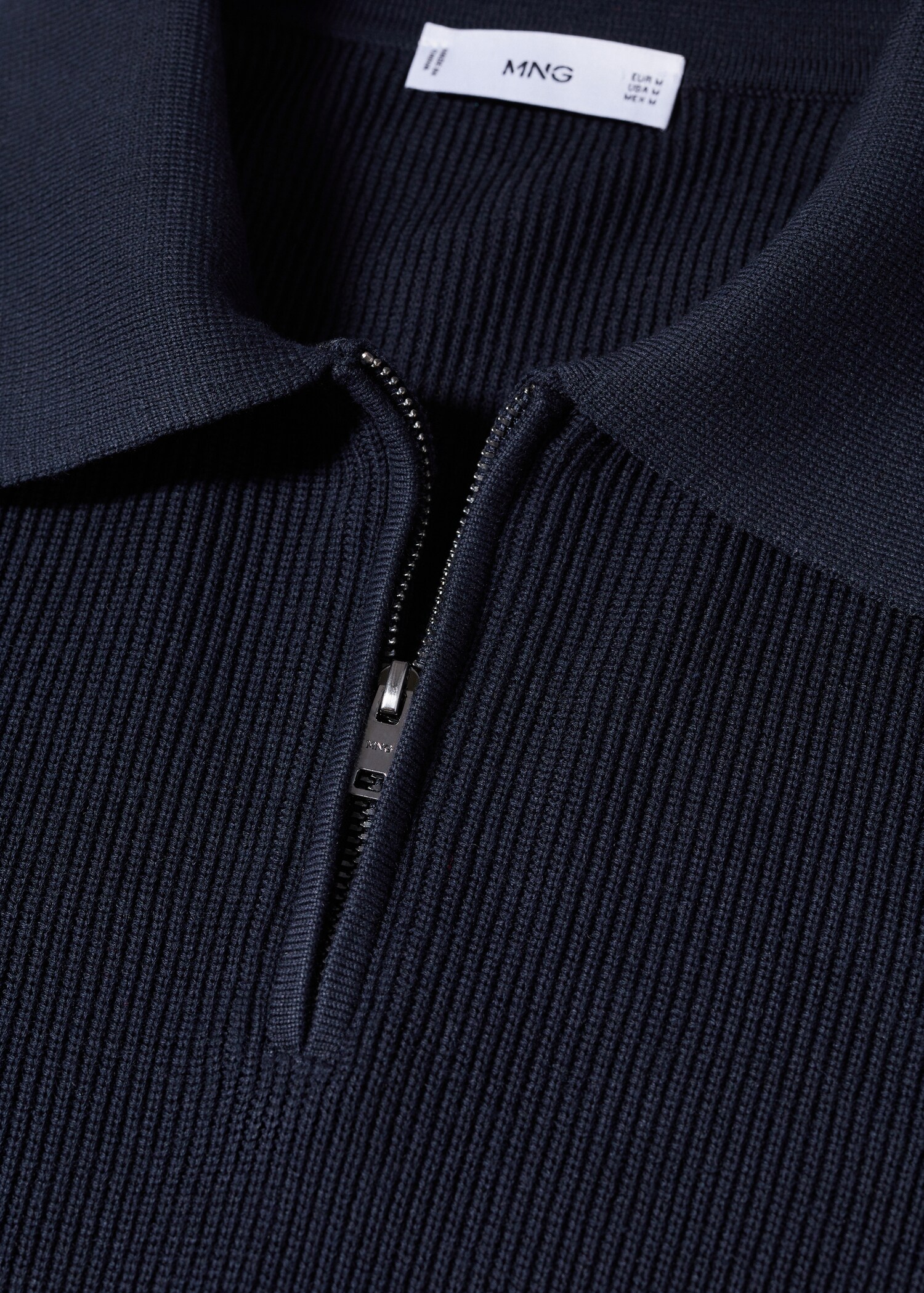 Bluză polo din tricot structurat - Detaliu al articolului 8