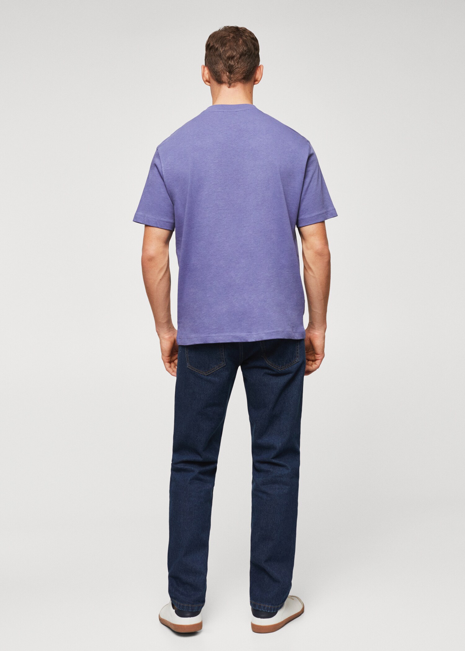 Katoenen relaxed-fit T-shirt - Achterkant van het artikel