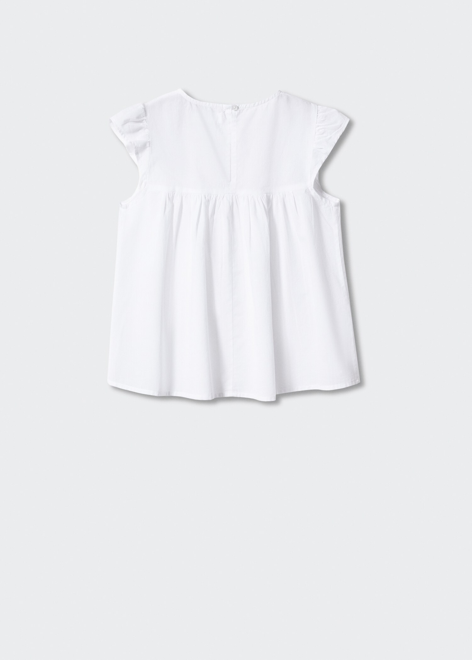 Ruffled sleeve blouse - Reverse of the article