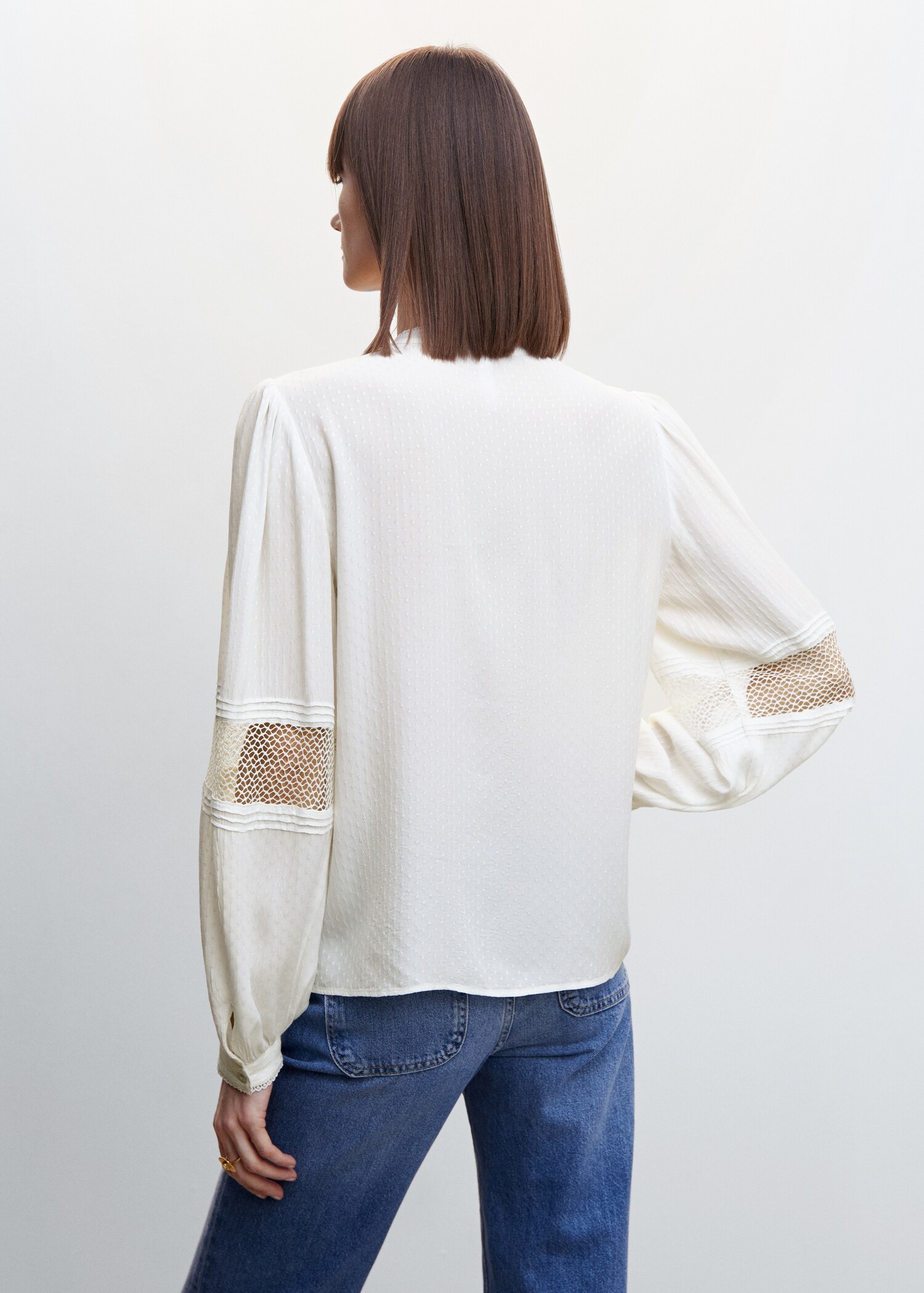 Plumetis blouse - Achterkant van het artikel
