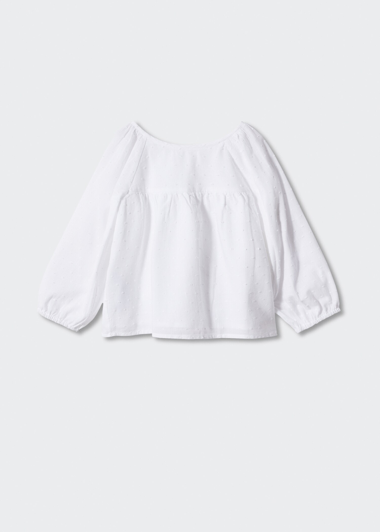 Plumetis katoenen blouse - Achterkant van het artikel