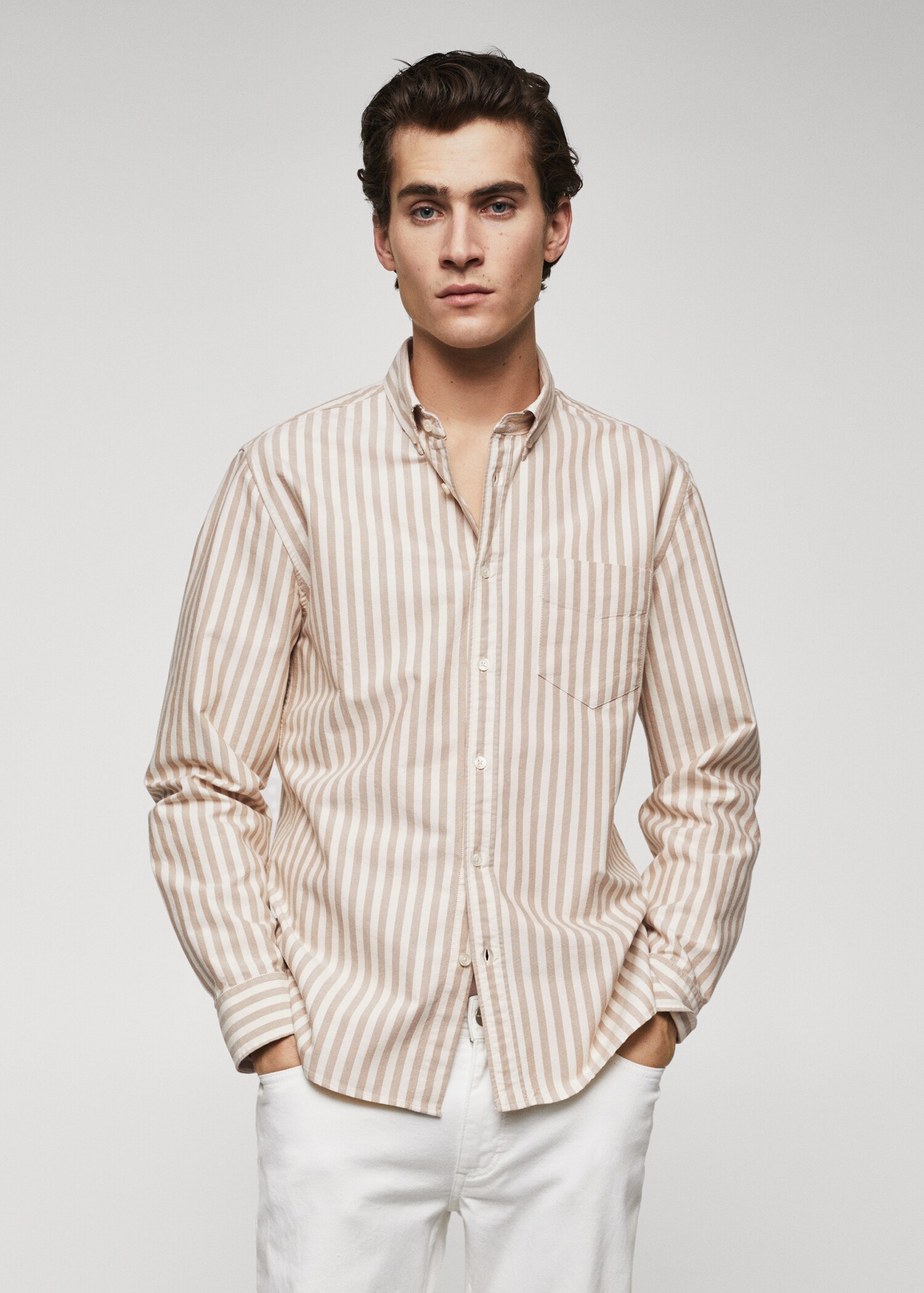 100% cotton striped shirt - Medium plane