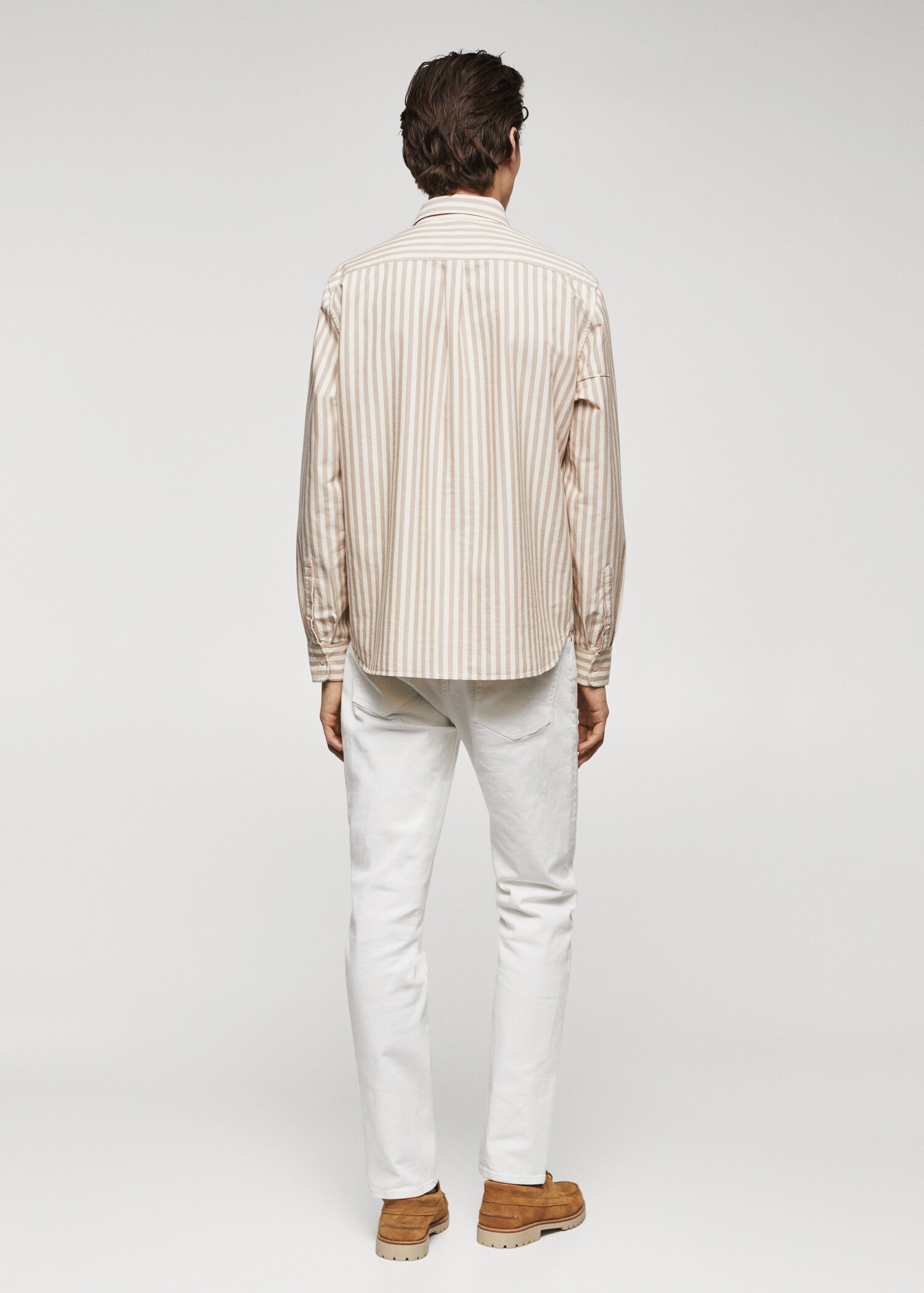 100% cotton striped shirt - Reverse of the article