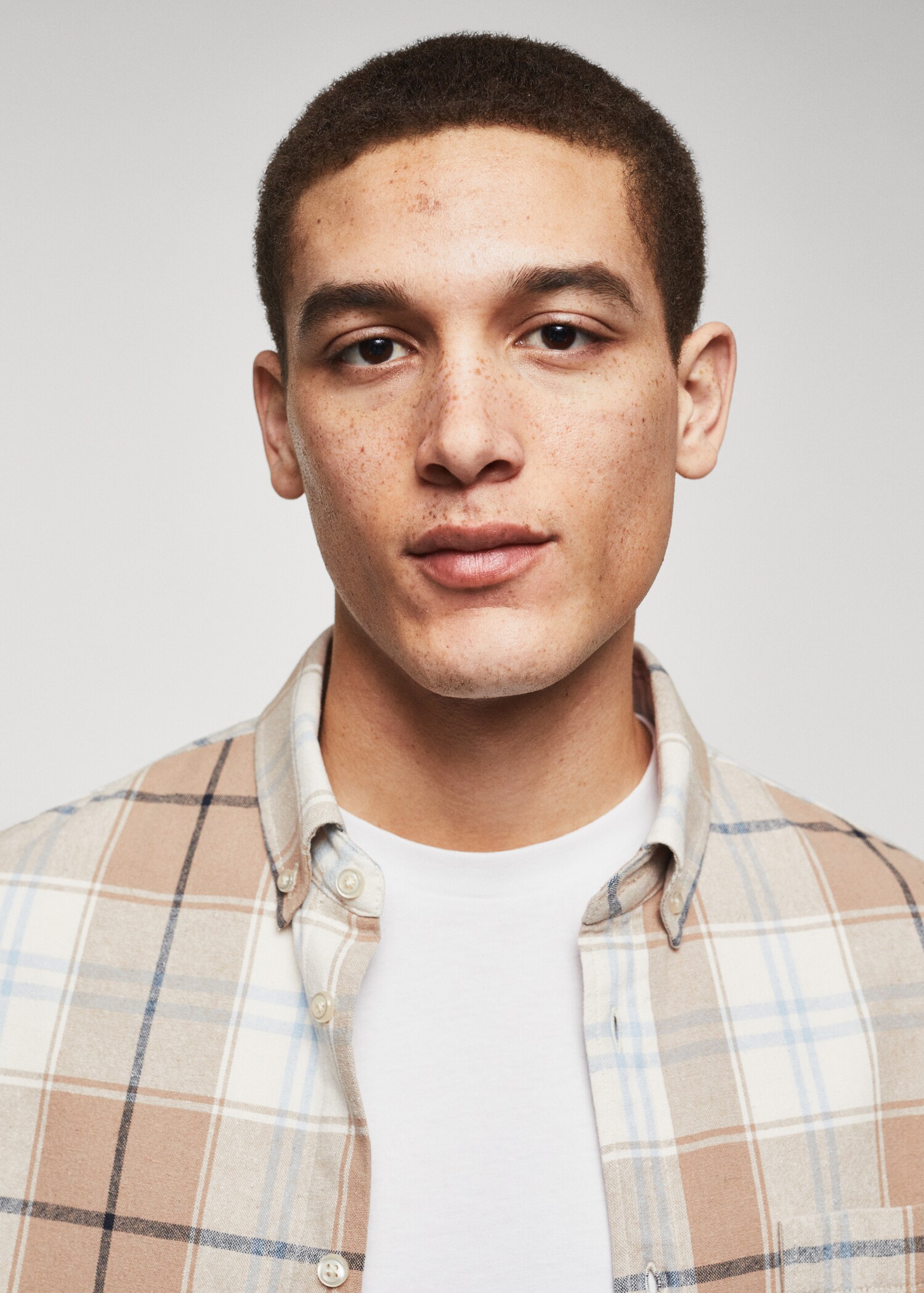 Camisa regular fit cotó quadres - Detall de l'article 1