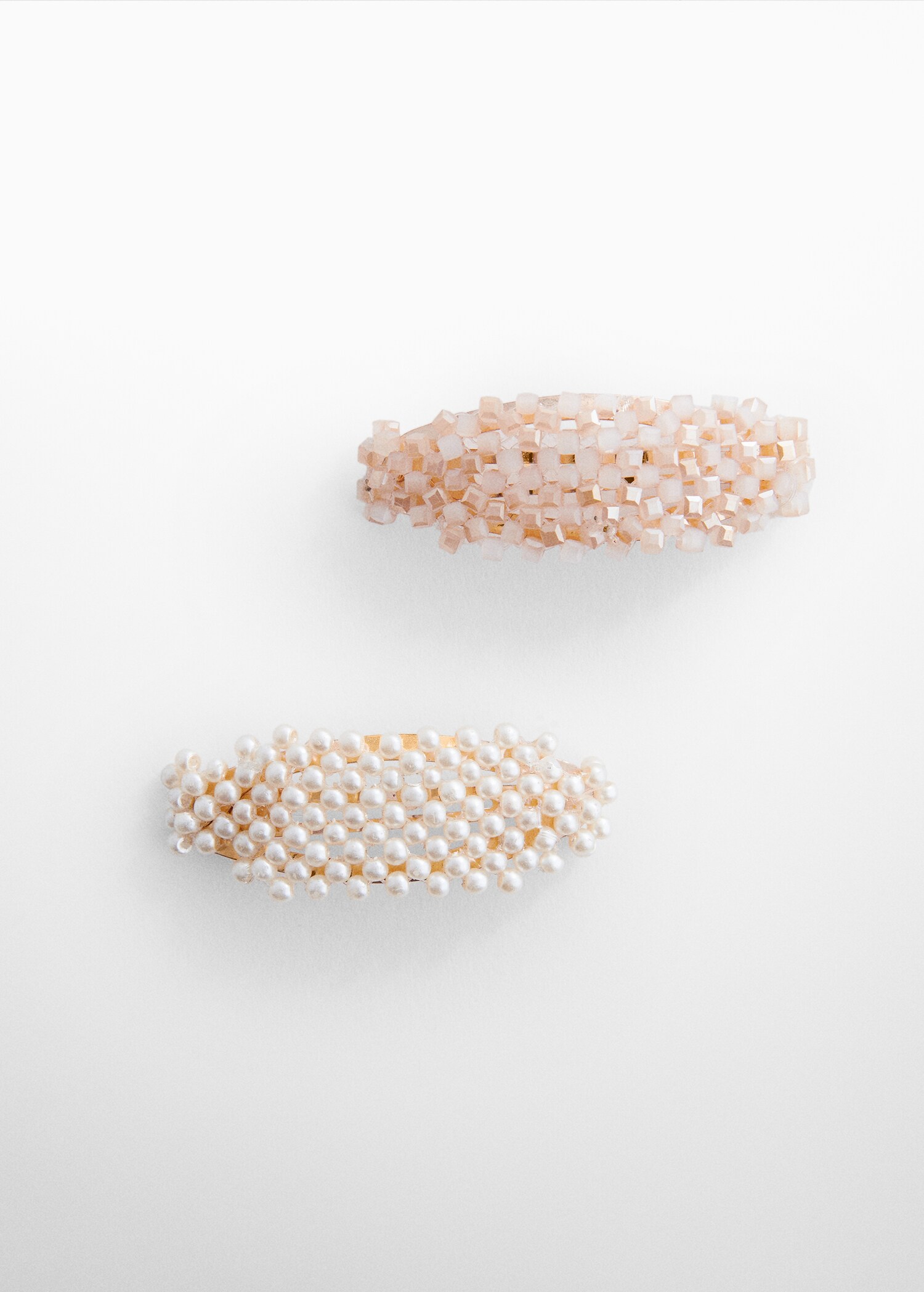 Pack of 2 beaded barrettes - Article without model