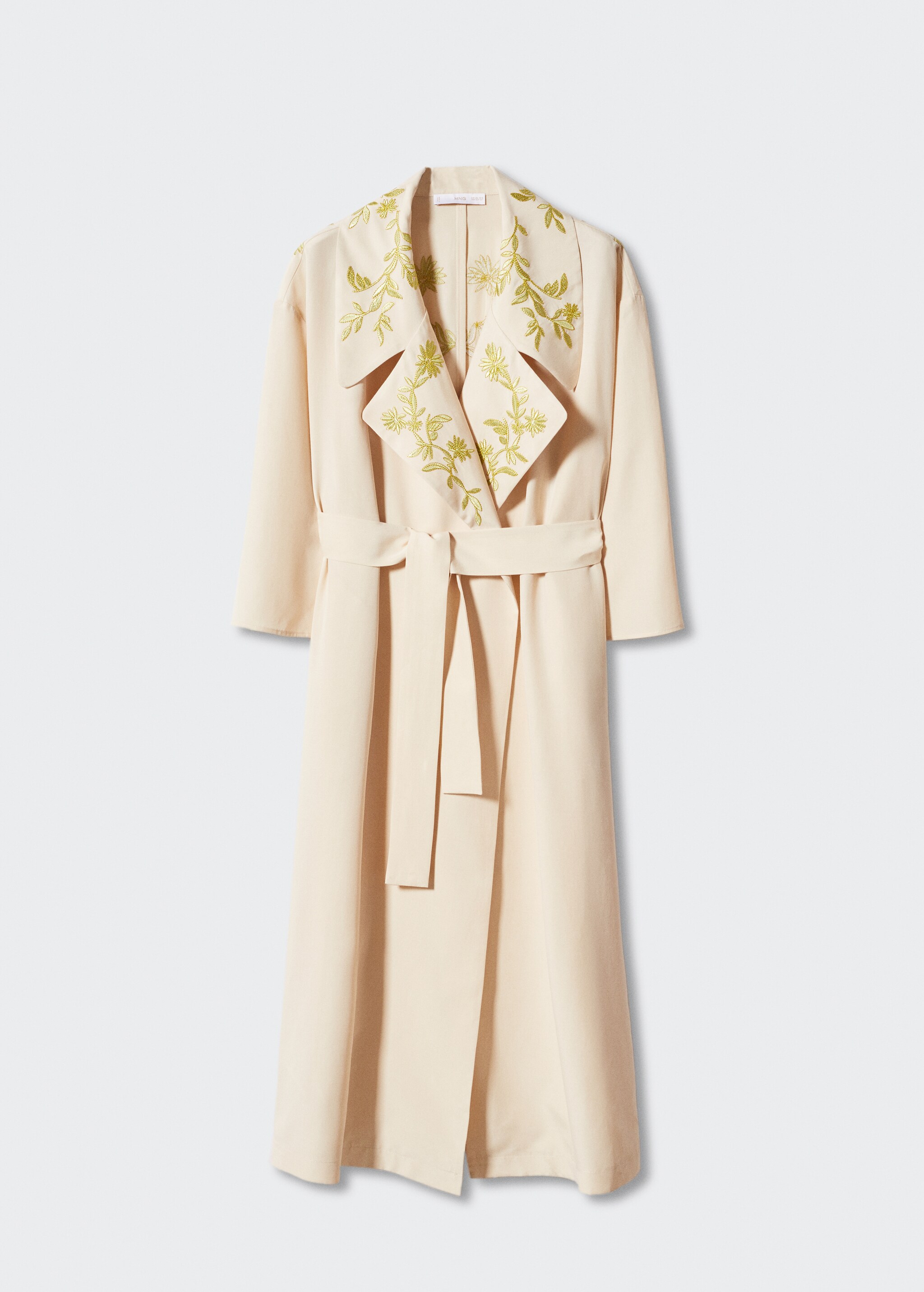 Trench coat with embroidered lapels - Article without model
