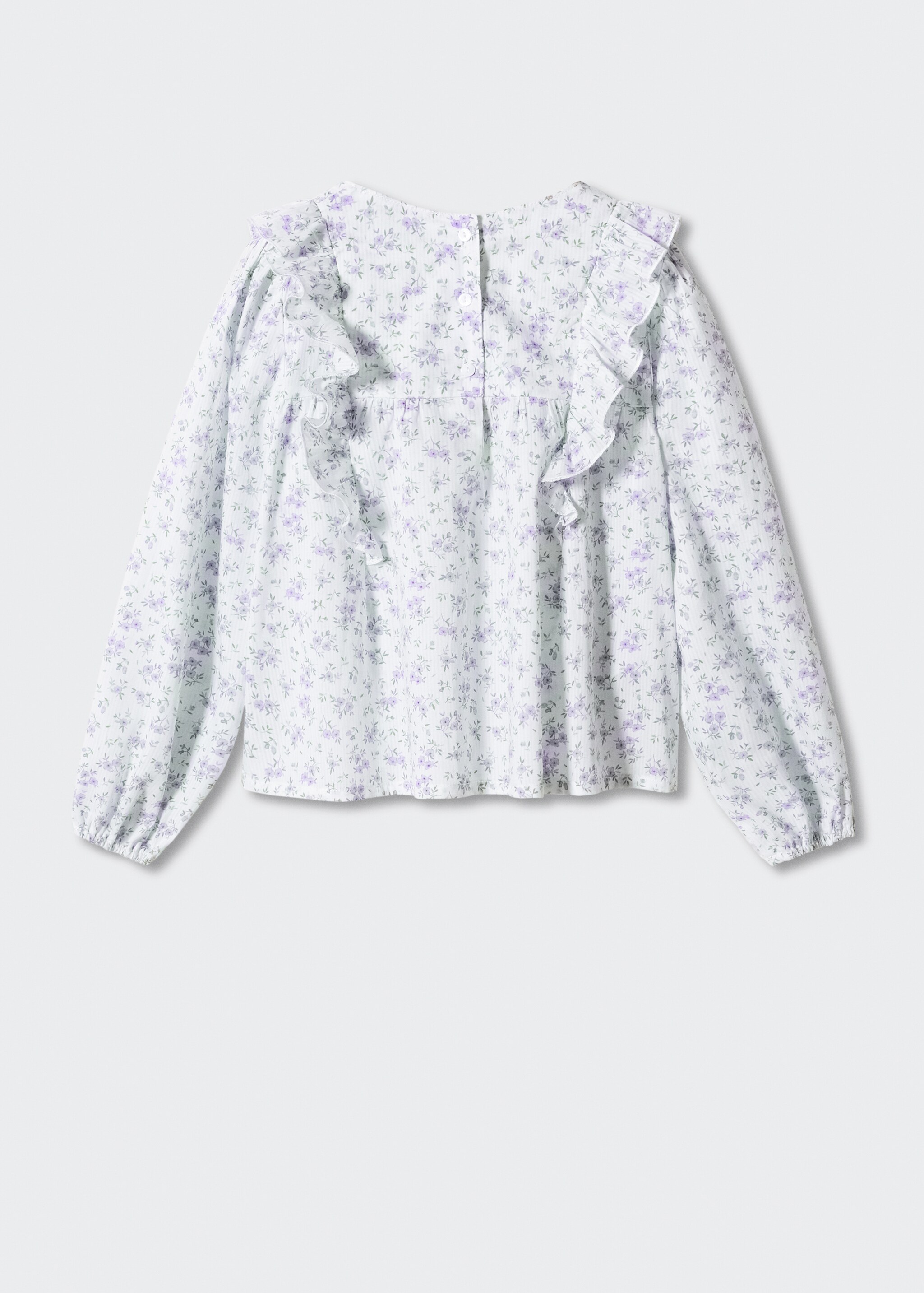 Floral ruffled blouse - Reverse of the article