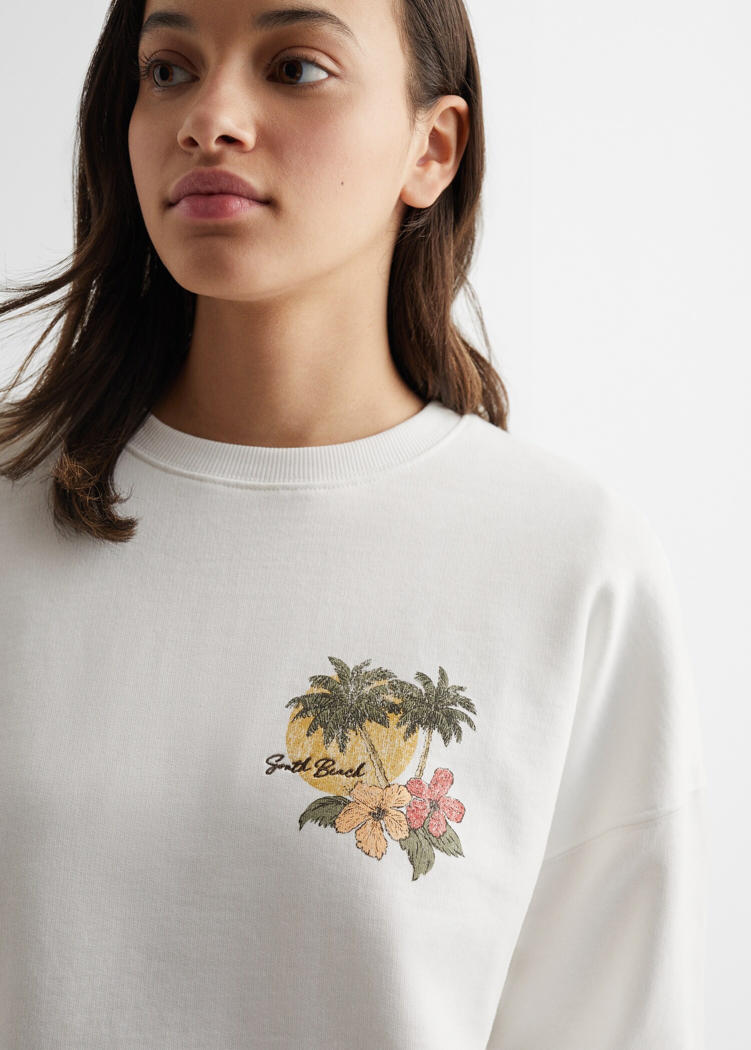Sweatshirt mit Tropen-Print - Detail des Artikels 1