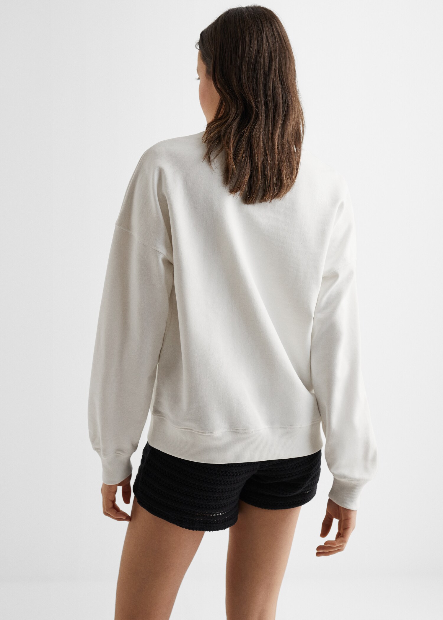 Sweatshirt mit Tropen-Print - Rückseite des Artikels