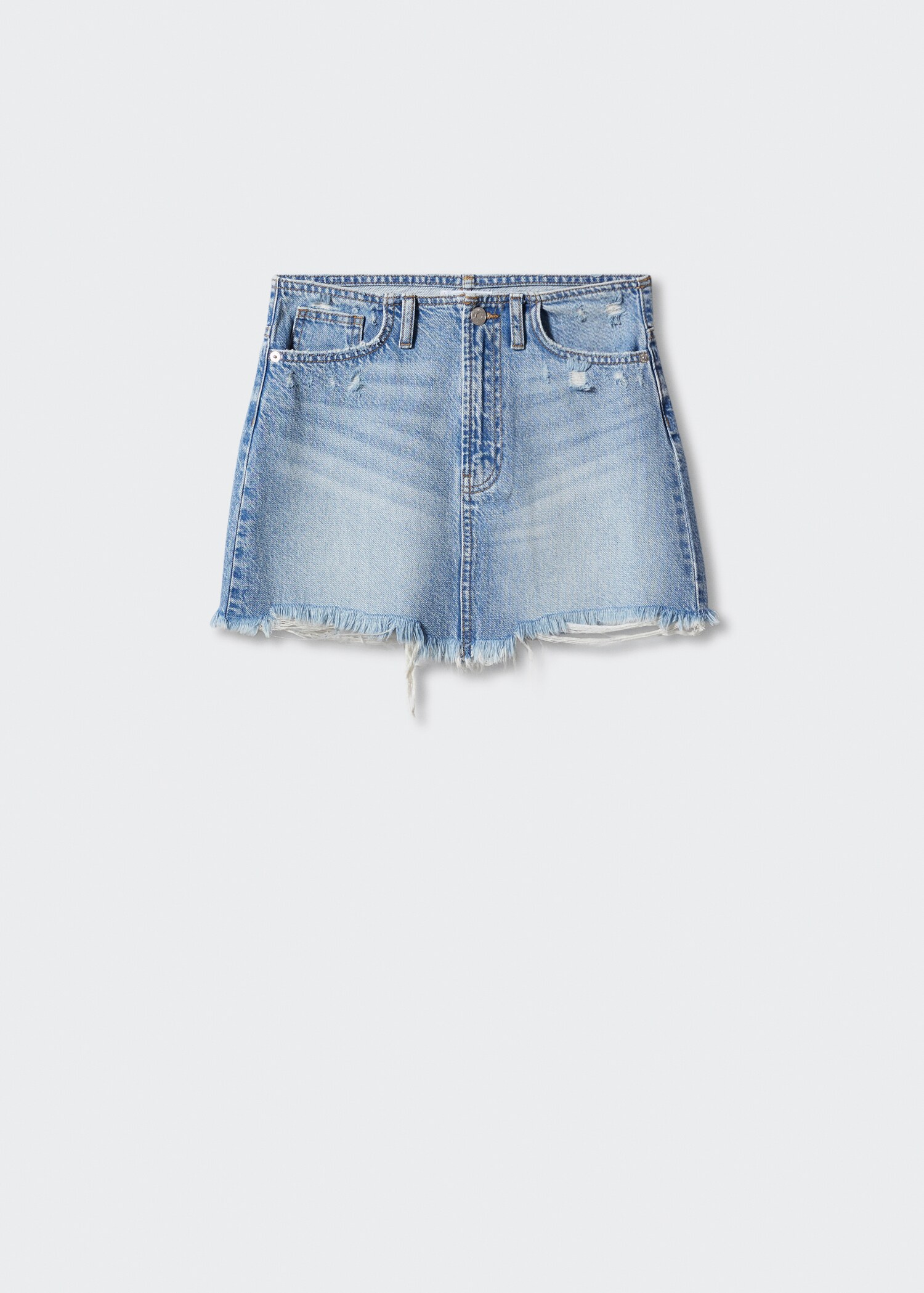 Jeansrock mit ausgefranstem Saum - Artikel ohne Model