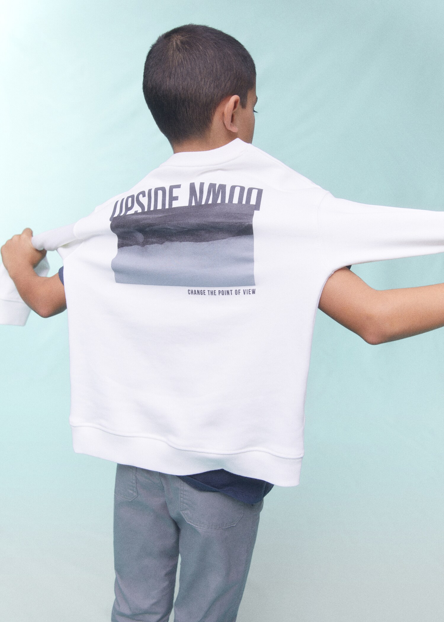 Printed cotton sweatshirt - Details of the article 5