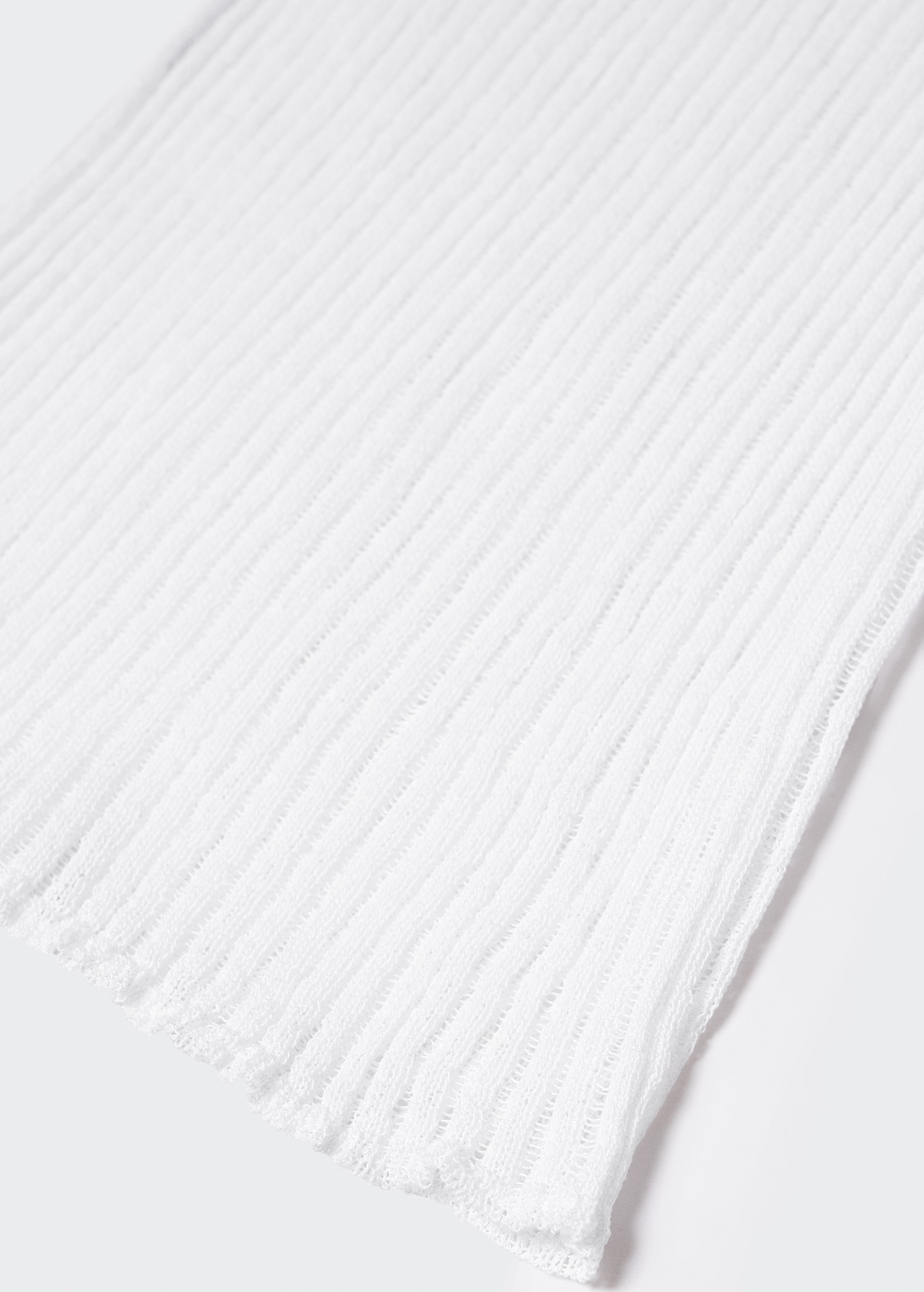 Ribbed crochet-knit top - Details of the article 8