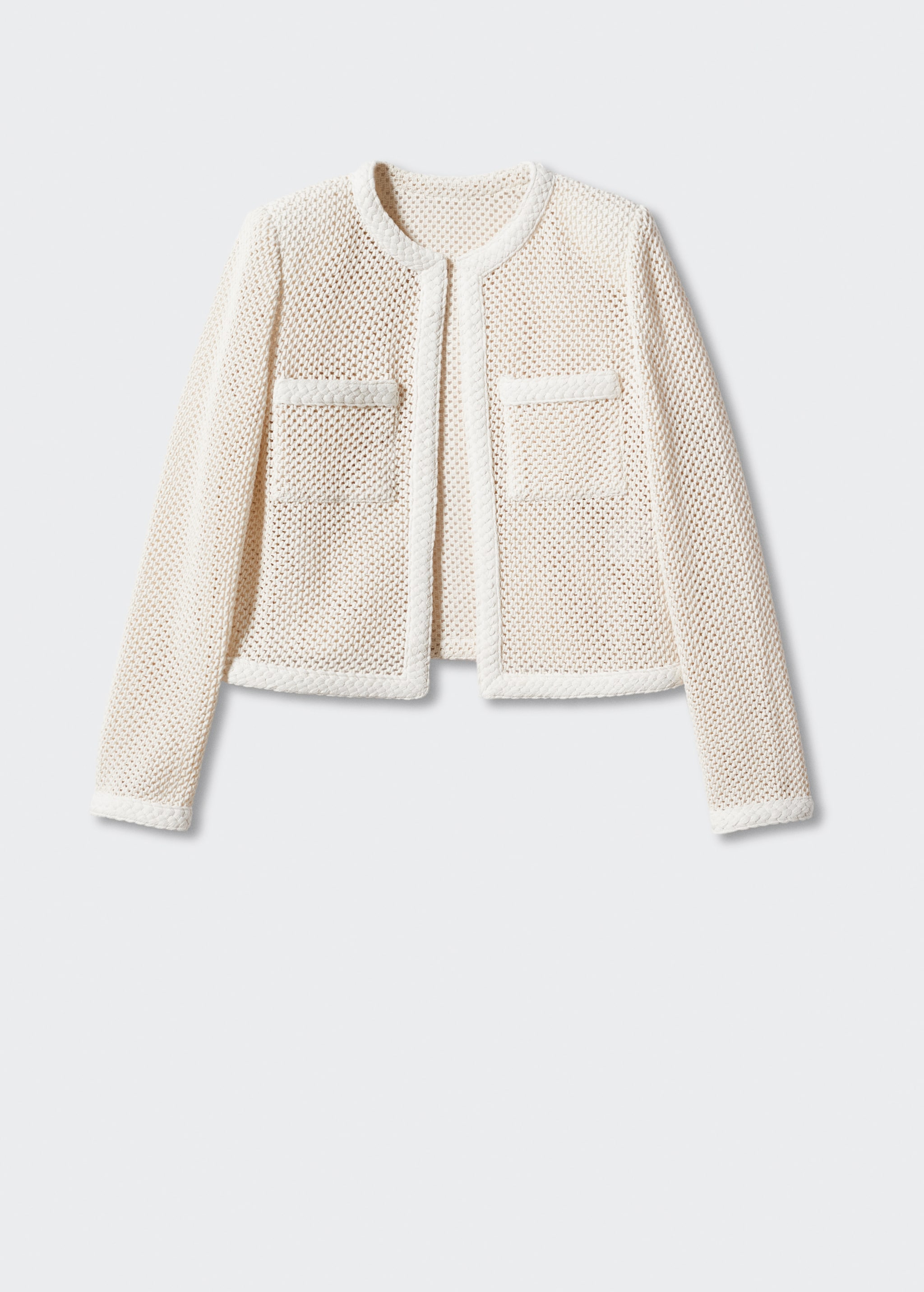 Openwork knitted jacket - Article without model