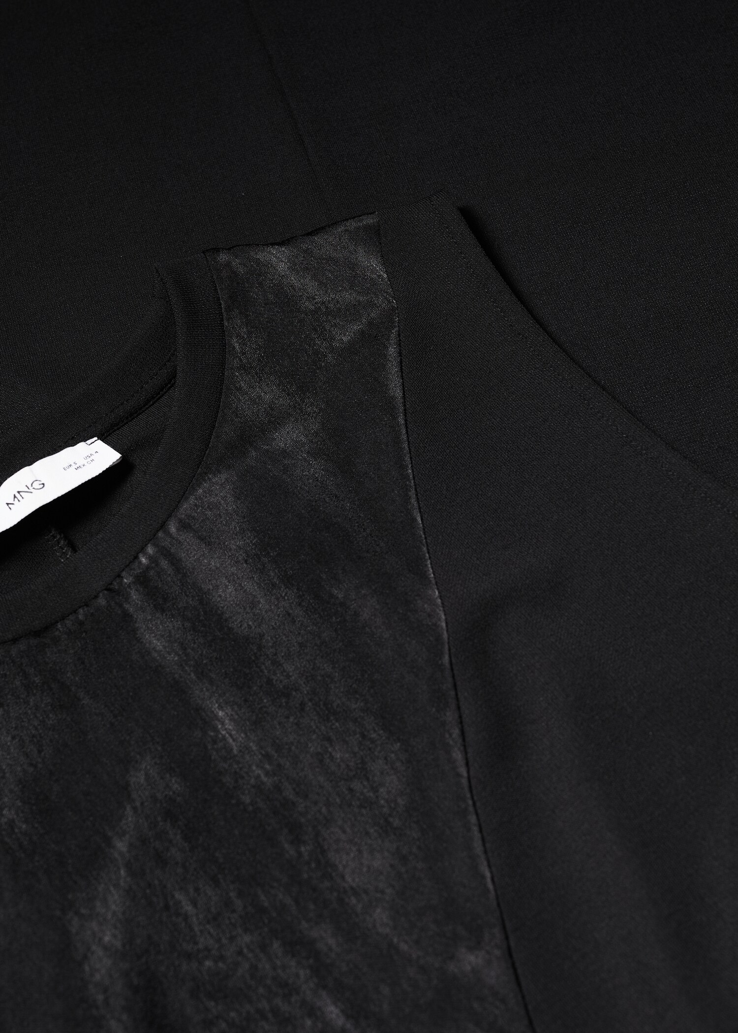 Satin panel dress - Details of the article 8