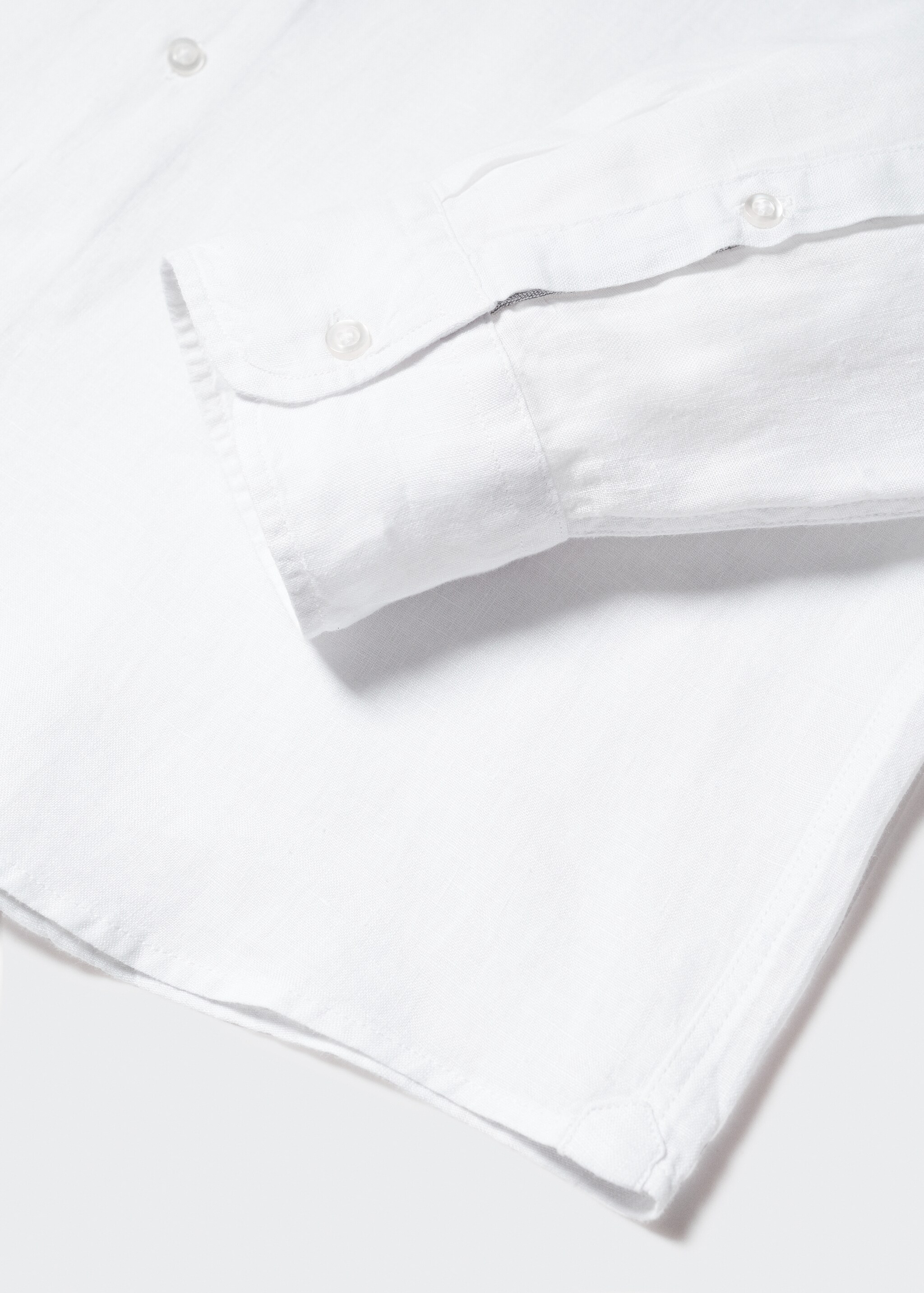 100% linen regular-fit shirt - Details of the article 8