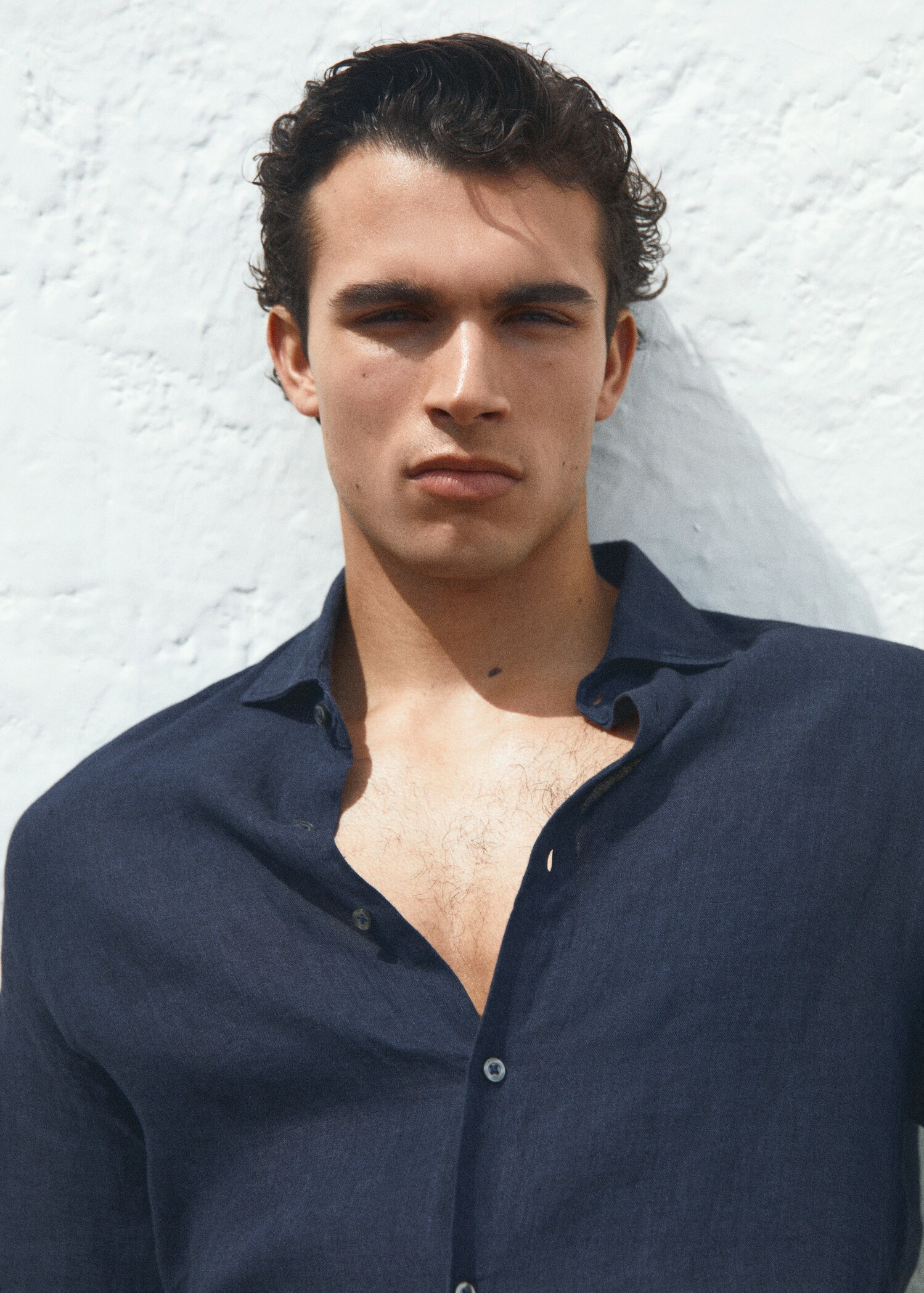 100% linen regular-fit shirt - Details of the article 5