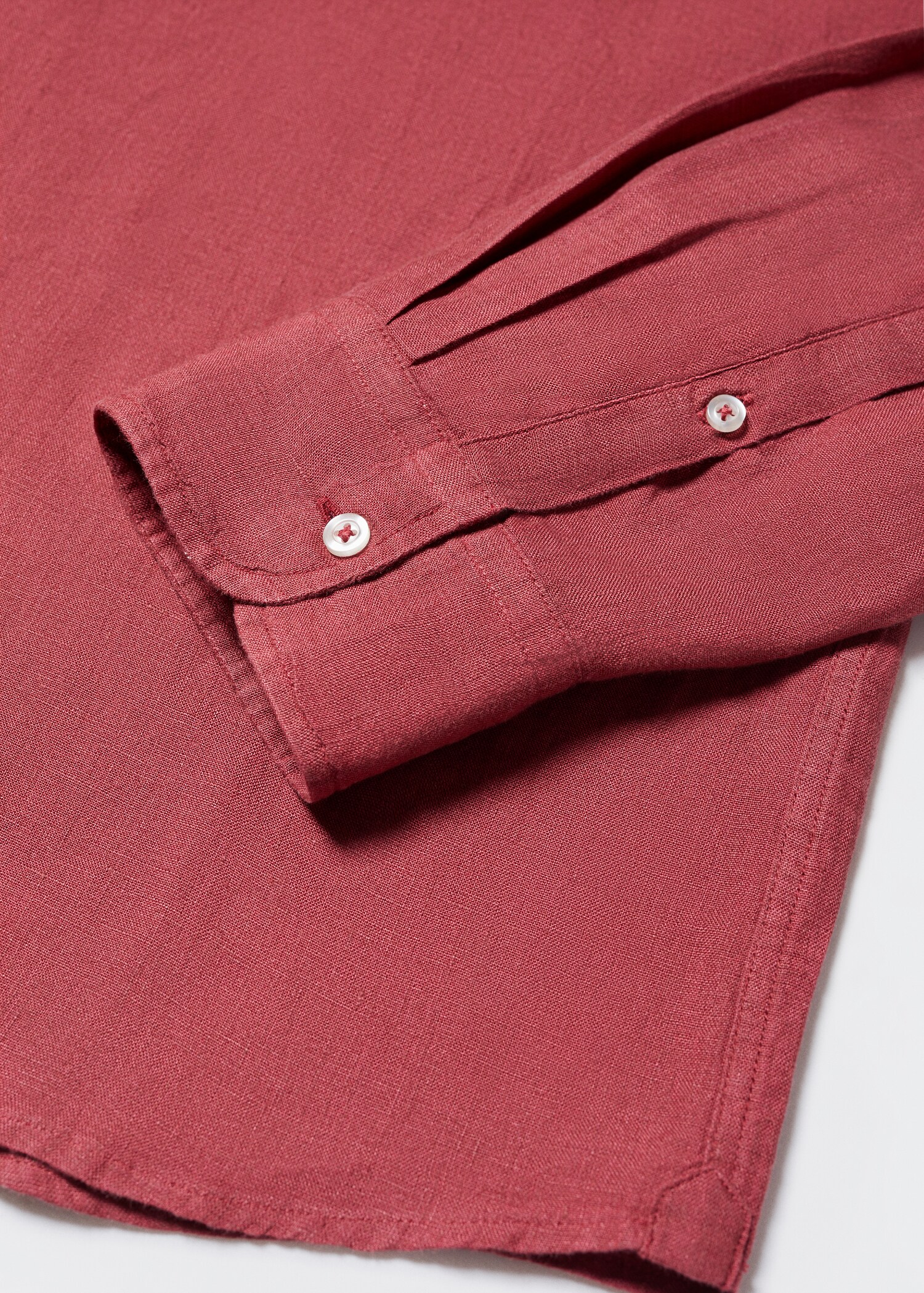 100% linen regular-fit shirt - Details of the article 8