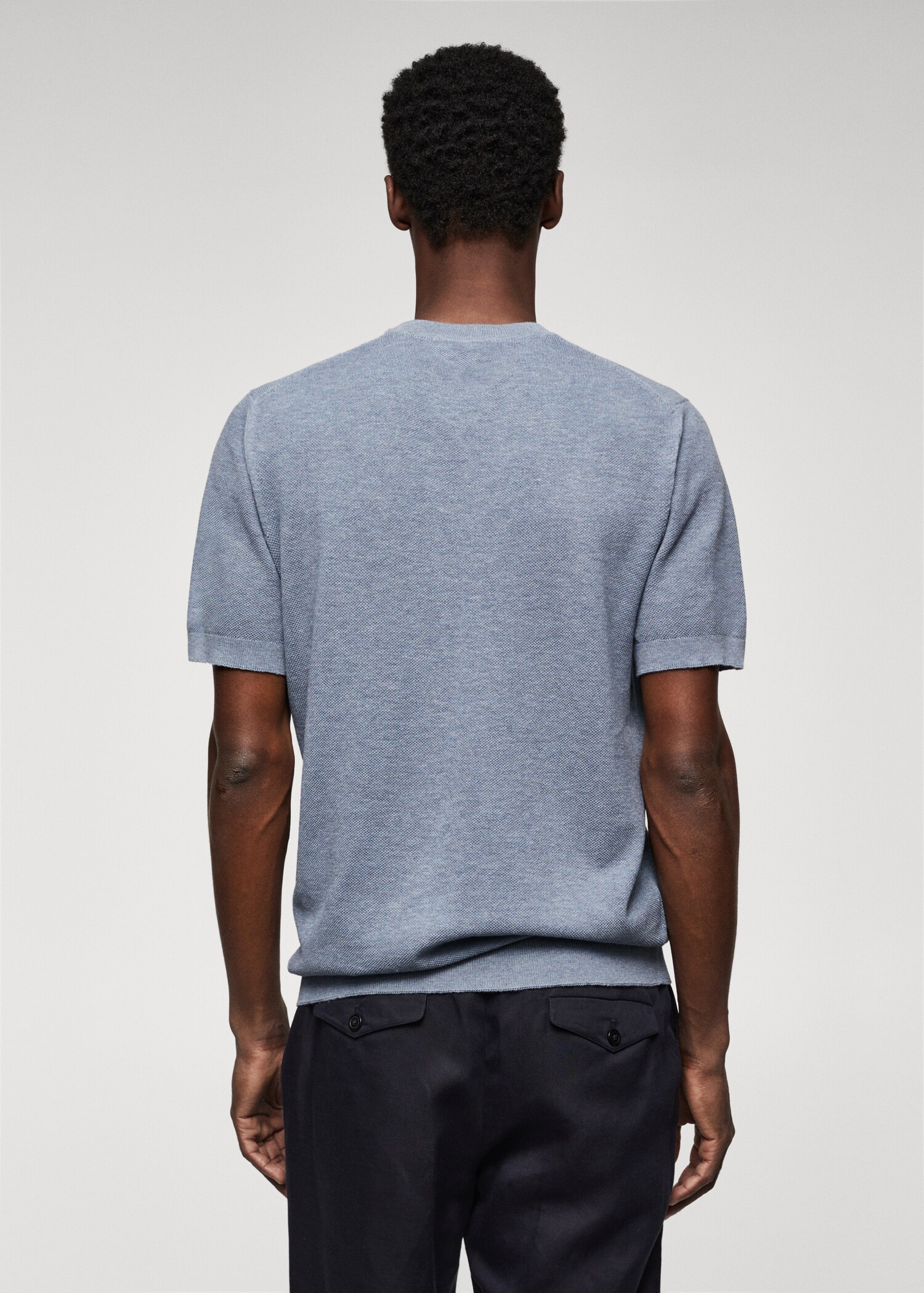 Camiseta punto algodón - Reverso del artículo