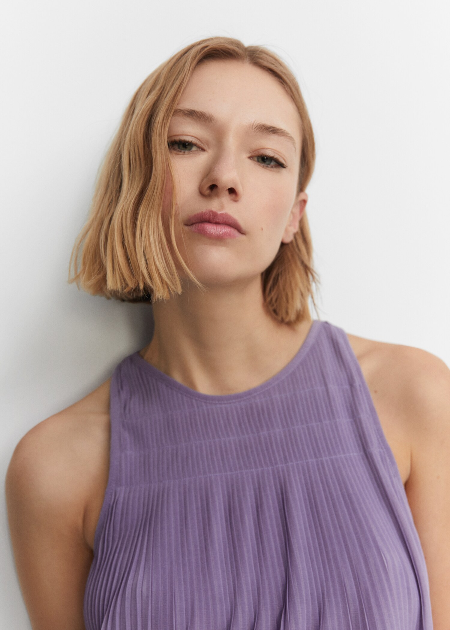 Textured shift dress - Details of the article 1