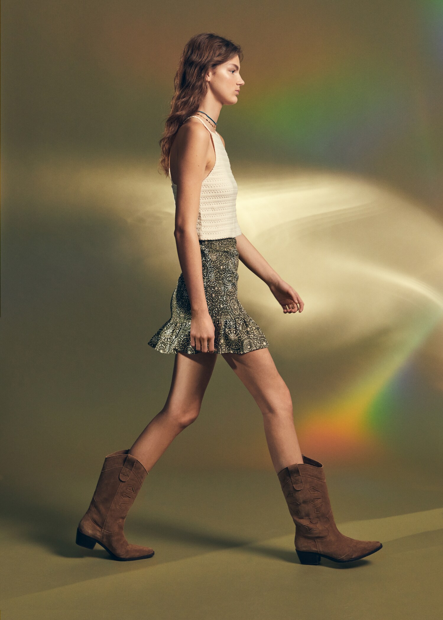 Geometric print miniskirt - Details of the article 5