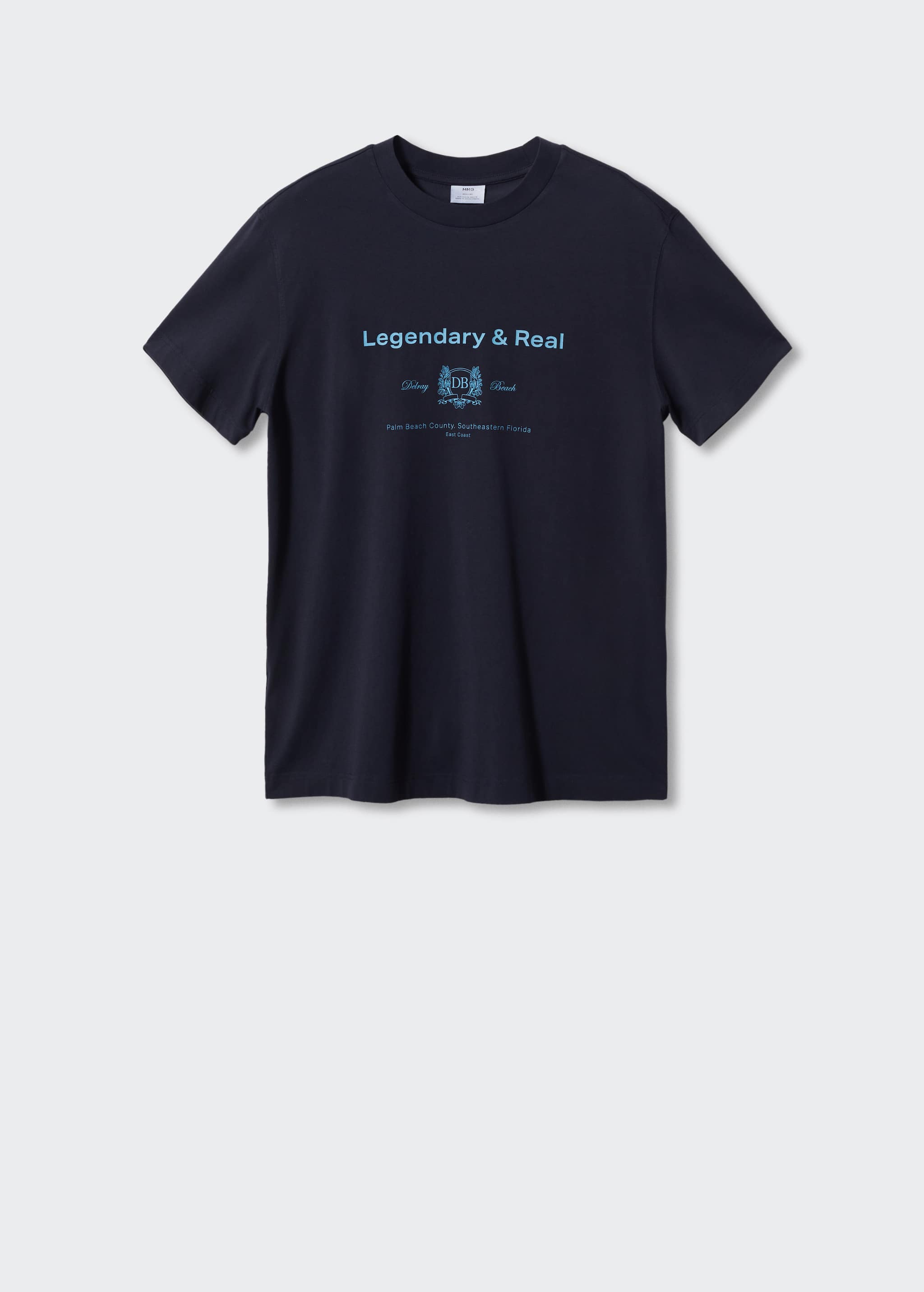 T-Shirt aus 100 % Baumwolle mit Schriftzug - Artikel ohne Model