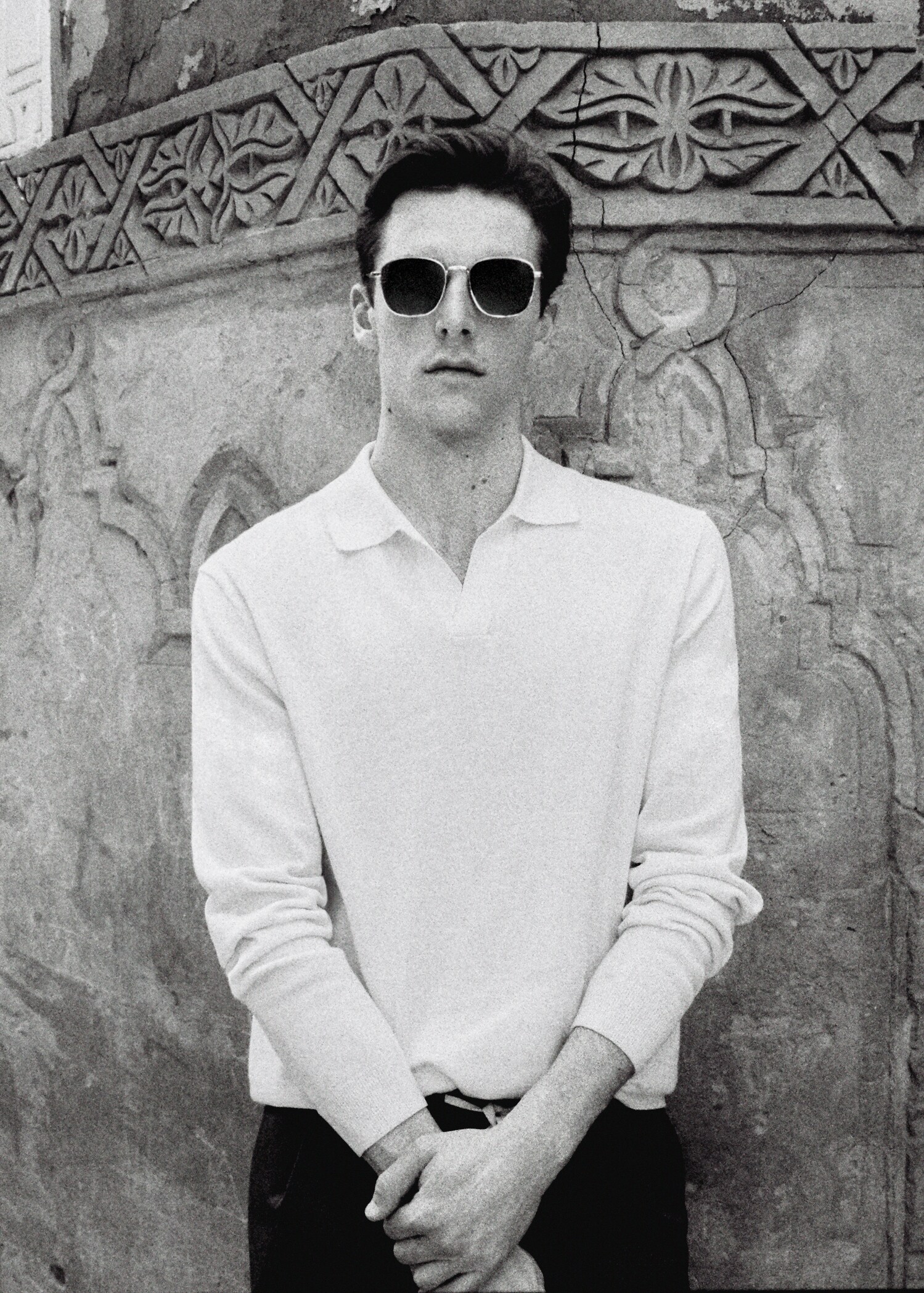 Long-sleeve knitted polo shirt - Details of the article 5