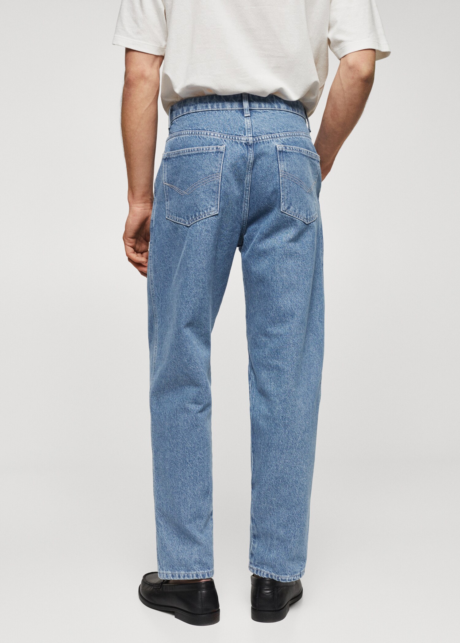 Jeans slouchy pinzas  - Reverso del artículo