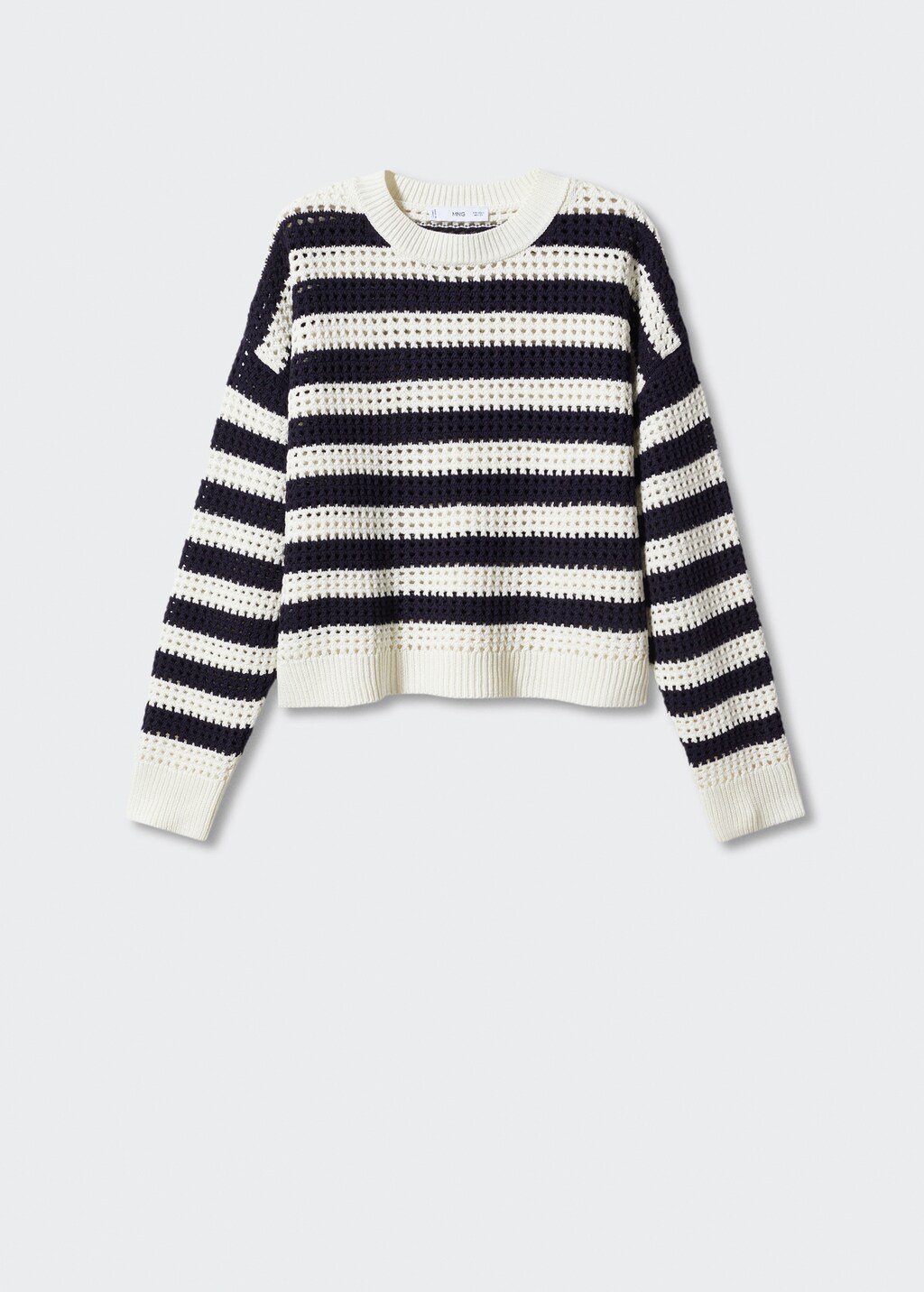 【KOOLOSET】Summer Openwork Stripe Knit Wrenlee Women's Striped Openwork Knit Sweater, Beaujolais