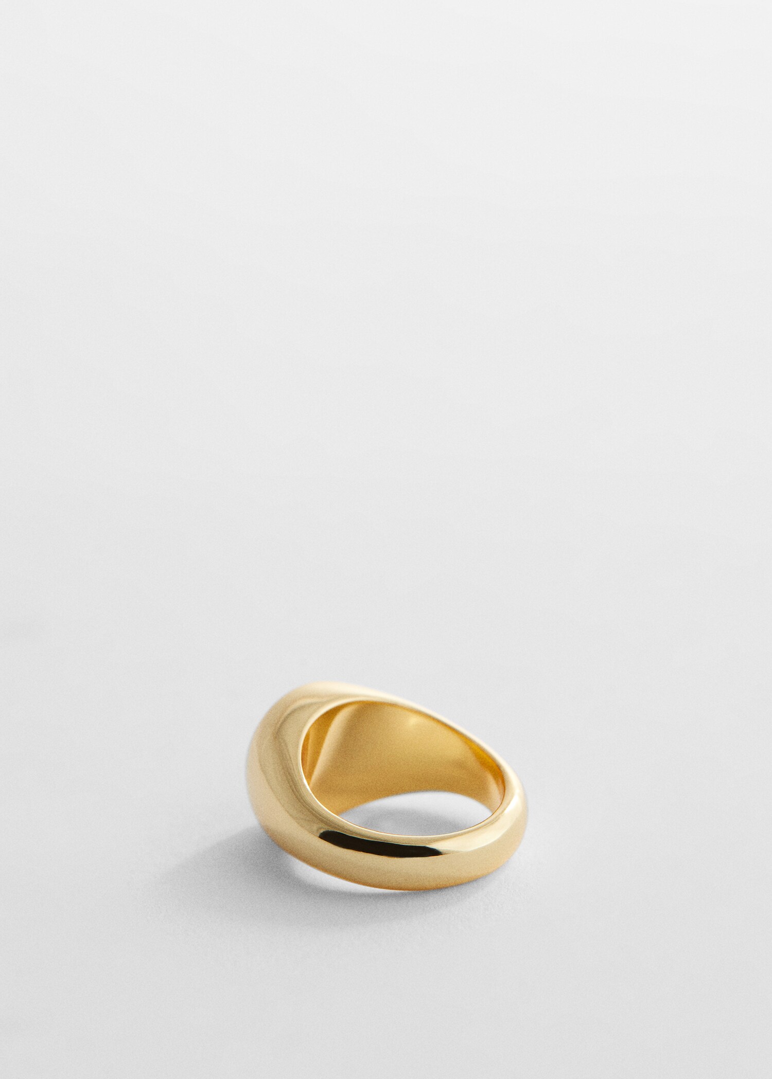 18K signet ring - Medium plane