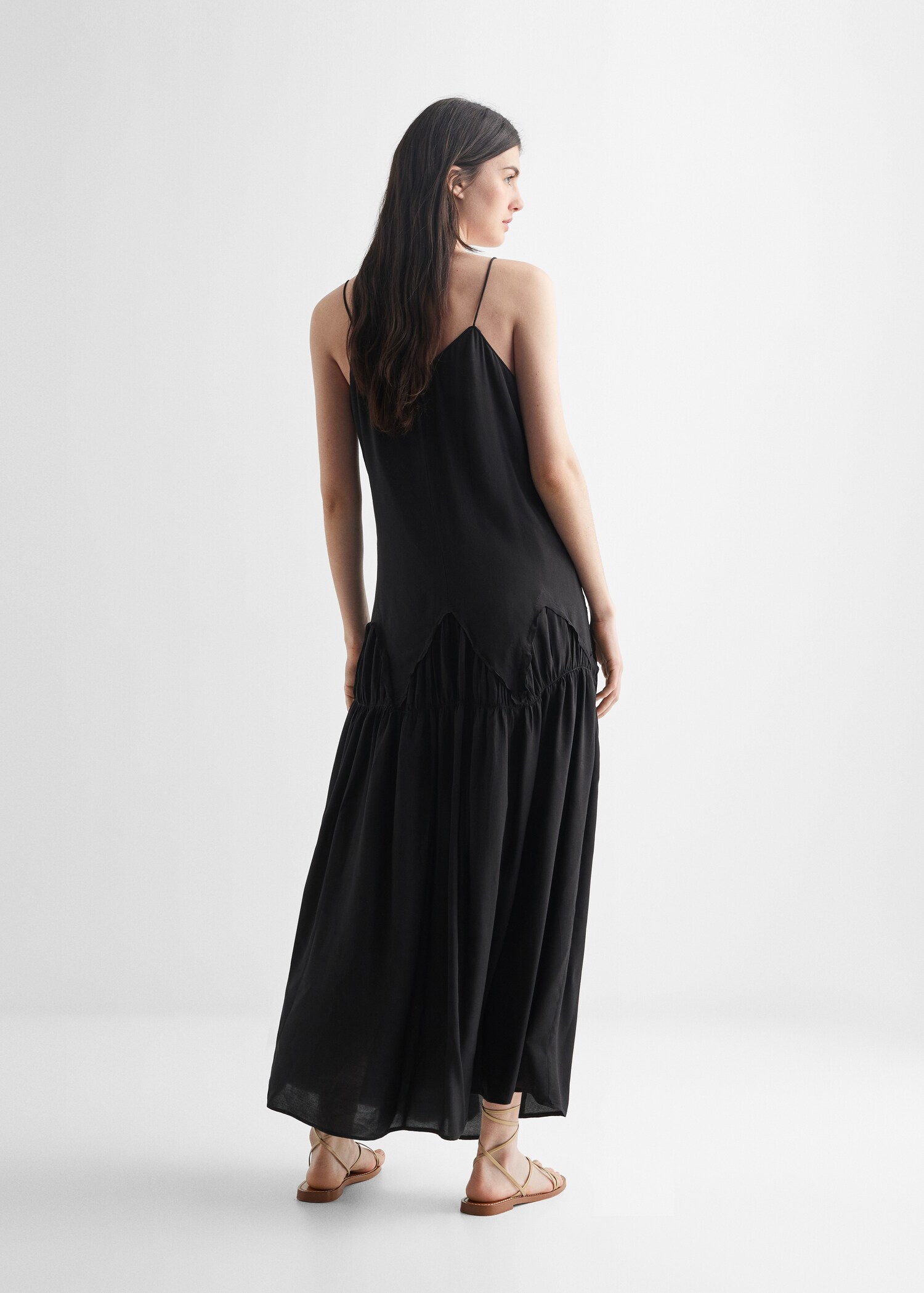 Vestido largo bordado - Reverso del artículo